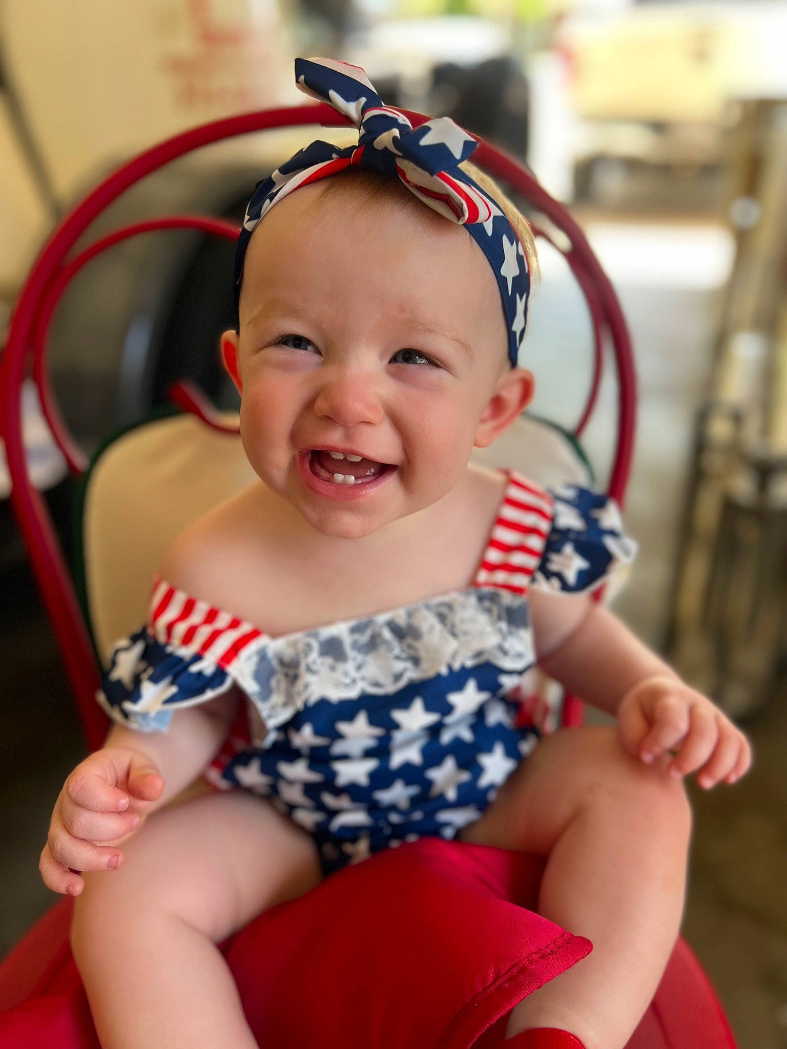 Madi is registered to the contest to win money with this photo: baby, baby_toddler_clothing, cheek, child, comfort, facial_expression, finger, fun, happy, head, joy, lap, organ, person, product, sitting, skin, smile, sock, thigh