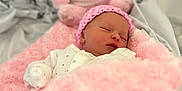 Ivy-Mai joined the competition — help win amazing prizes! newborn, baby, sleeping, pink_blanket, pink_hat, teddy_bear, soft_toy, bed, cozy, infant, cute, portrait, closeup, indoor, blanket, knit, child, comfort, resting, peaceful
