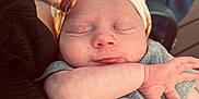 Huntleigh joined the competition — help win amazing prizes! baby, sleeping, headband, bow, infant, hands, skin, closeup, person, child, cute, peaceful, resting, apparel, fabric, soft, portrait, newborn, holding, toddler