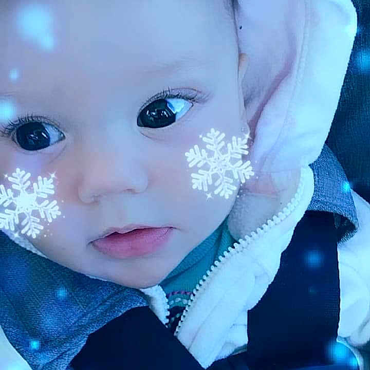 Liliana joined the competition — help win amazing prizes! blue, cheek, child, doll, eye, face, girl, head, infant, iris, lip, mouth, nose, person, skin, toddler