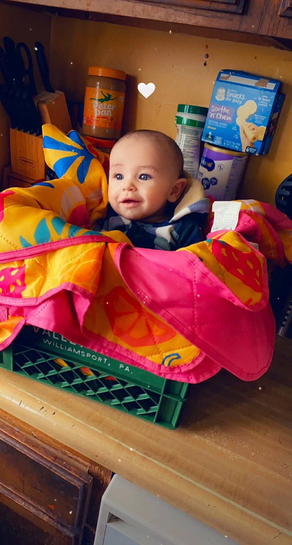 Louis joined the competition — help win amazing prizes! baby, baby_products, baby_toddler_clothing, baby_toys, child, flooring, fun, leisure, magenta, orange, person, plastic, play, refrigerator, room, sitting, toddler, toy, toy_vehicle, vacation