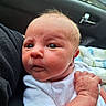 Rian joined the competition — help win amazing prizes! baby, blanket, car_interior, child, clenched_fist, close_up, curious_expression, cute, face, human, indoor, infant, newborn, newborn_baby, person, portrait, skin_texture, soft_hair, white_onesie, young