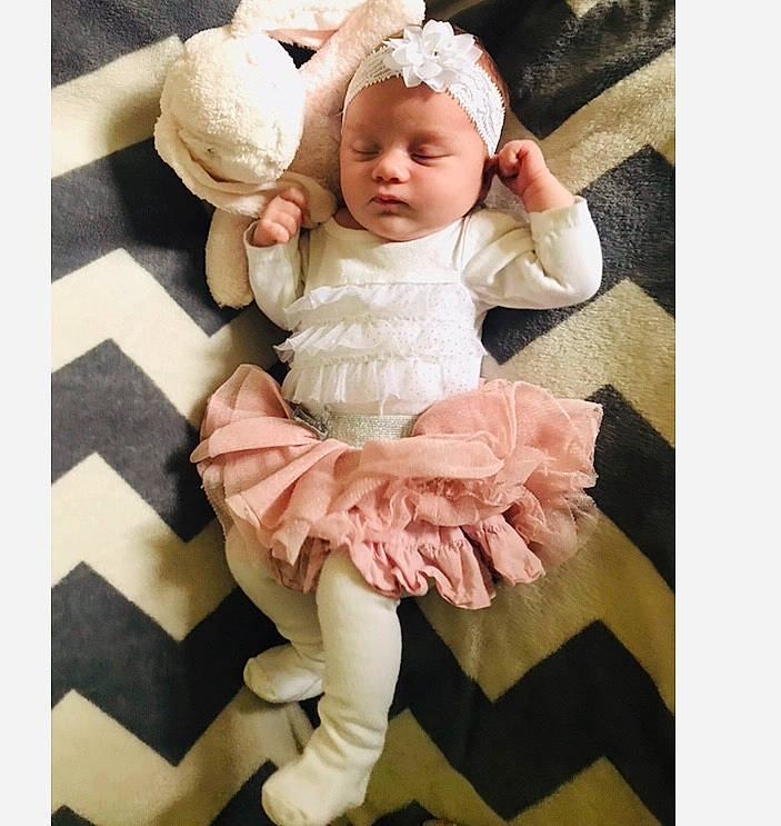 Eva is registered to the contest to win money with this photo: baby, baby_toddler_clothing, beige, child, dress, footwear, fur, happy, headwear, person, pink, product, shoe, toddler