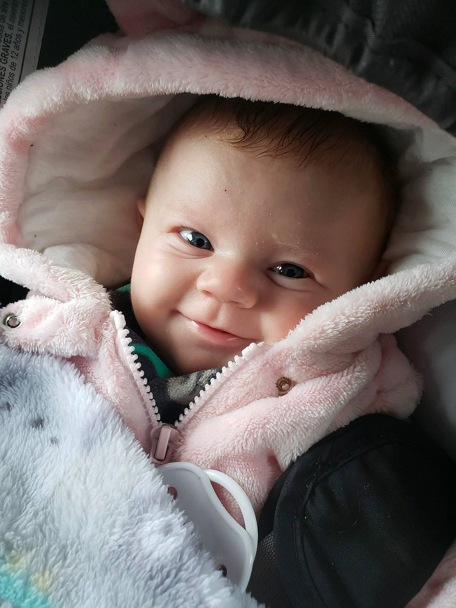 Annabeth joined the competition — help win amazing prizes! baby, baby_products, beauty, cheek, child, eye, eyebrow, face, hand, head, iris, lip, mouth, nose, person, pink, product, skin, smile, textile