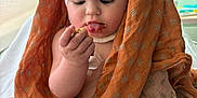 Ropyr joined the competition — help win amazing prizes! baby, child, blanket, bandage, hospital, food, eating, curious, indoor, bed, light, orange, pattern, hand, face, tongue, medical, patient, cute, toddler