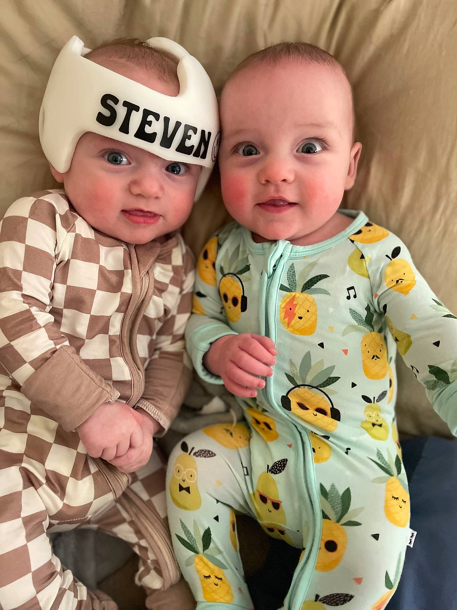 Steven joined the competition — help win amazing prizes! baby, baby_toddler_clothing, cap, cheek, child, comfort, facial_expression, happy, head, headwear, human, outerwear, pattern, people, person, pink, skin, sleeve, smile, standing