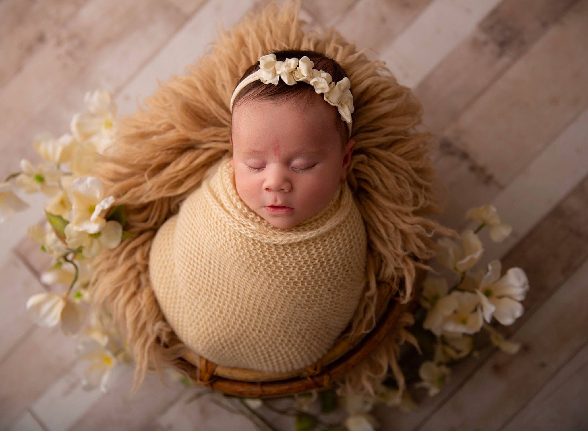 Cecelia joined the competition — help win amazing prizes! baby, bridal_accessory, brown_hair, child, costume_hat, cut_flowers, fashion_accessory, flower, flower_arranging, hair_accessory, happy, head, headband, headpiece, jewellery, ornament, person, petal, toddler, twig