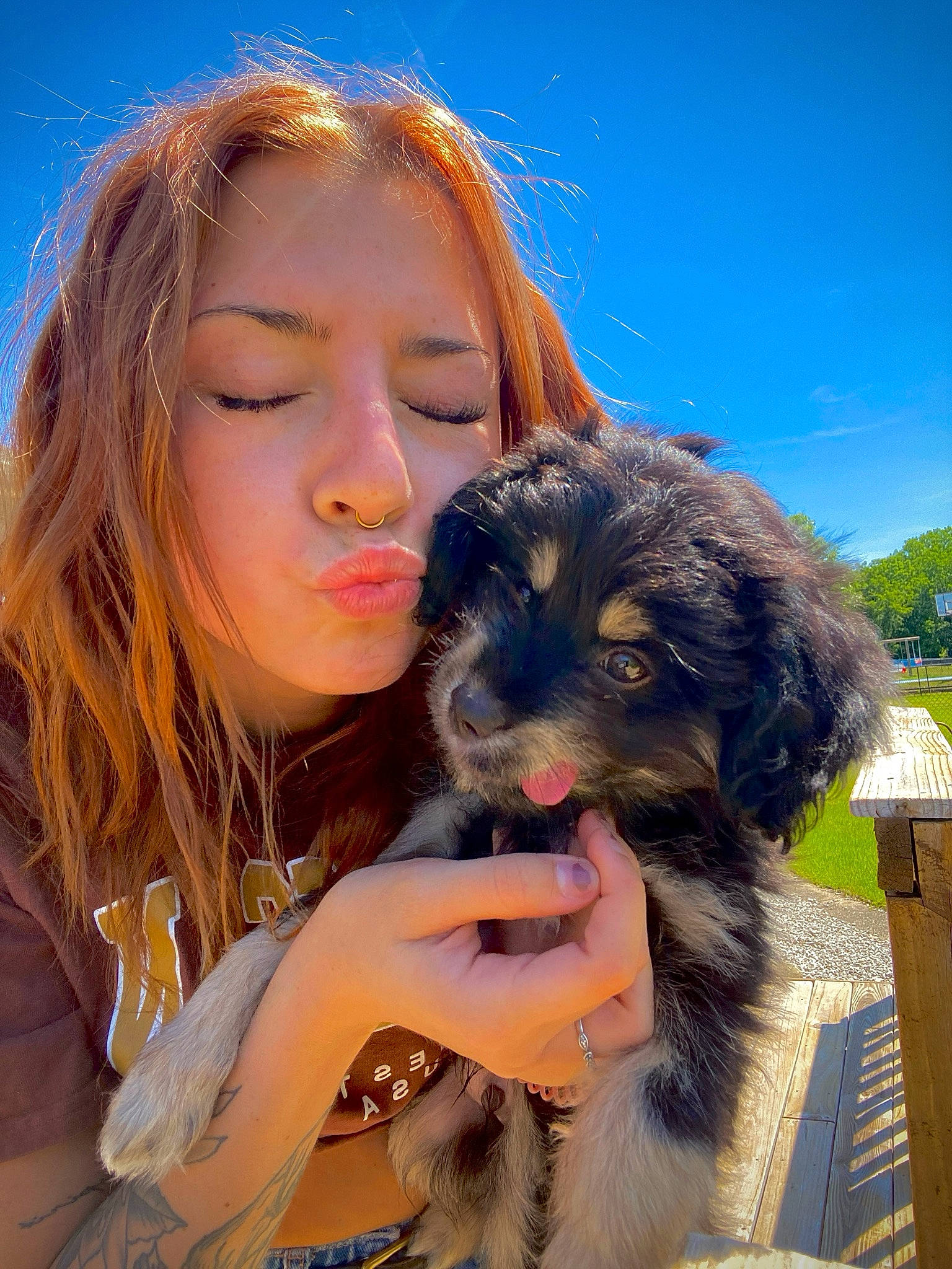 Kritter is registered to the contest to win money with this photo: brown_hair, canidae, carnivore, cloud, companion_dog, dog, dog_breed, electric_blue, fawn, fun, fur, grass, hair, happy, people_in_nature, plant, sky, snout, sporting_group, working_animal