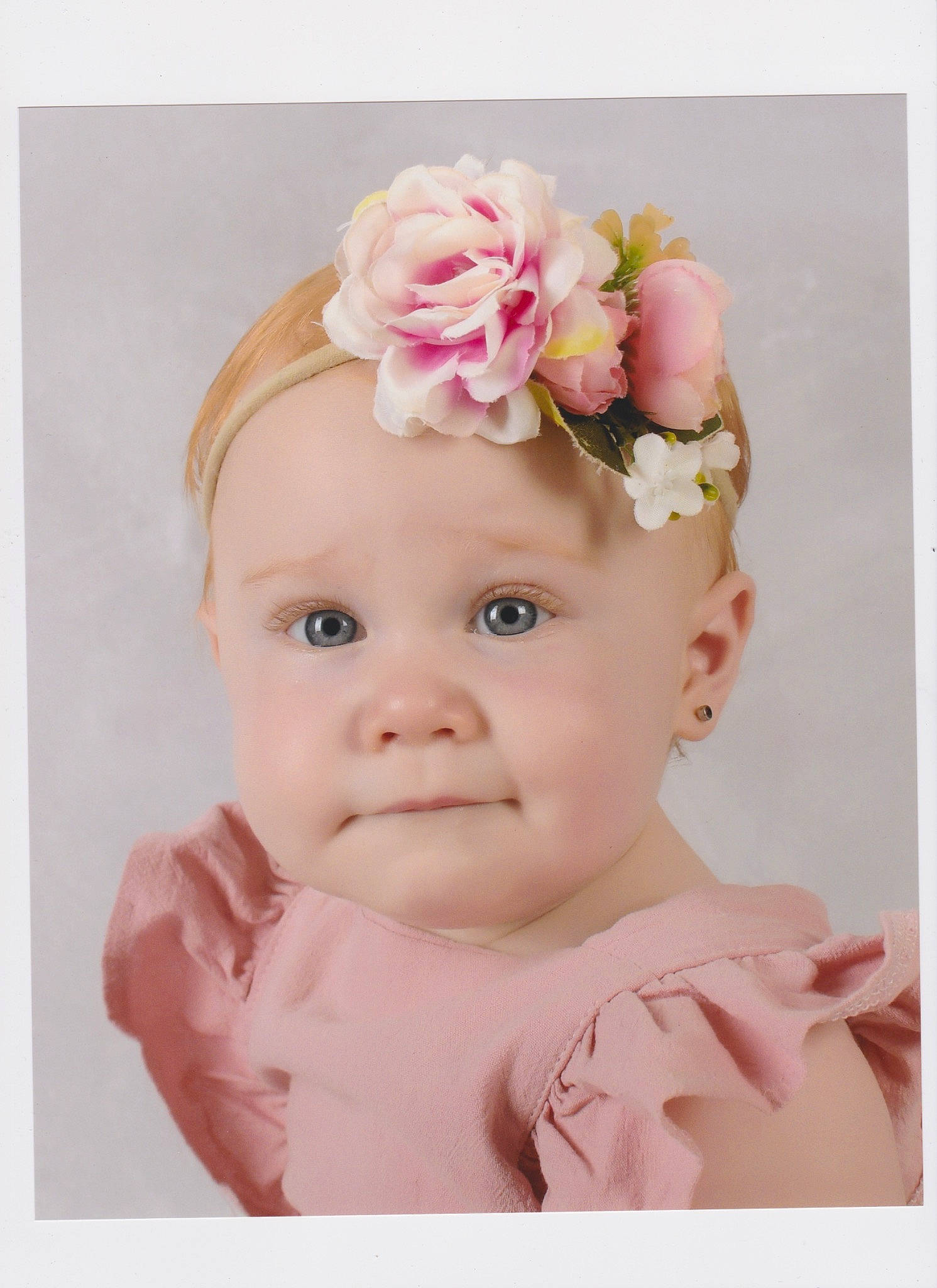 Allegra joined the competition — help win amazing prizes! baby, cheek, child, fashion_accessory, flower, hair_accessory, headband, headgear, headpiece, person, petal, photograph, photography, pink, plant, portrait, product, toddler