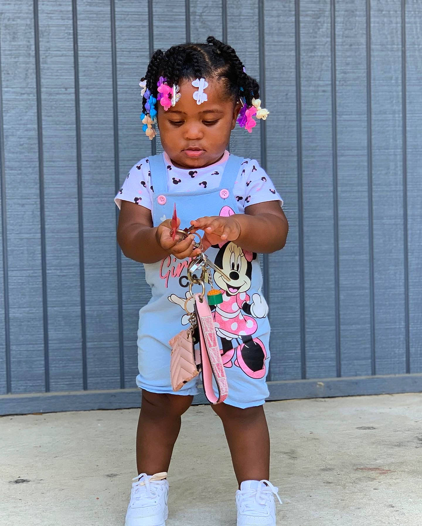 Derrelisa joined the competition — help win amazing prizes! baby_toddler_clothing, costume, electric_blue, entertainment, event, eyewear, fashion_accessory, fashion_design, happy, head, jewellery, magenta, neck, necklace, person, pink, shorts, sleeve, sock, standing