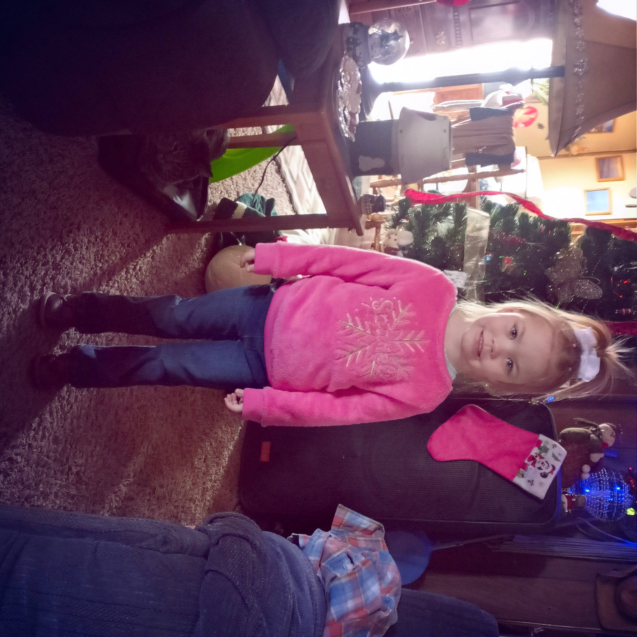 Kaitlyn is registered to the contest to win money with this photo: black_hair, boot, child, cloud, cool, fun, happy, human_leg, joy, knee, leisure, luggage_and_bags, magenta, metal, morning, night, person, sitting, sportswear, thigh