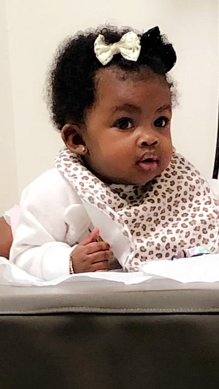 Zaryiah joined the competition — help win amazing prizes! child, girl, hair_accessory, headpiece, infant, person, product, toddler