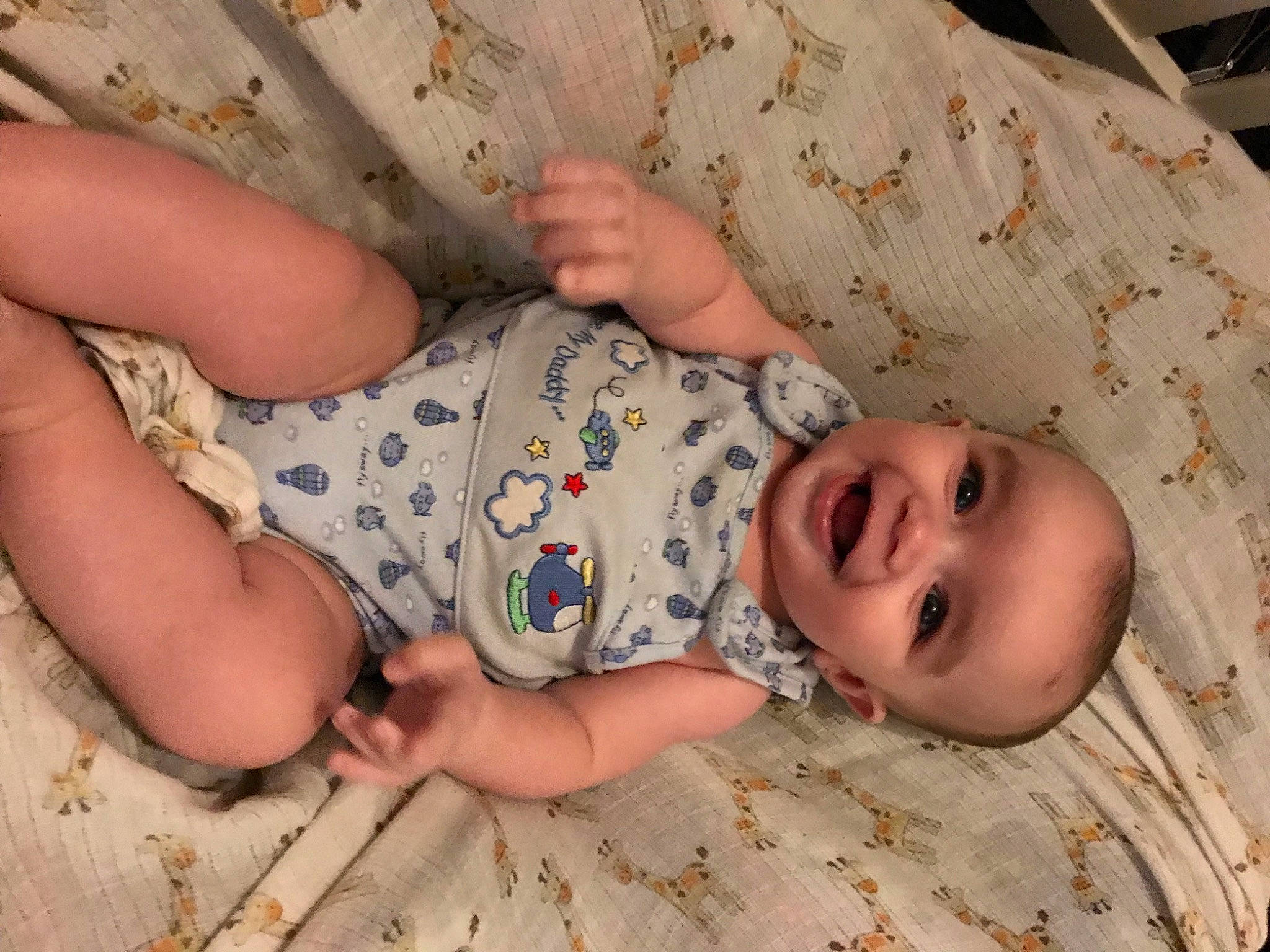 Jalen joined the competition — help win amazing prizes! baby, baby_toddler_clothing, cheek, child, comfort, eye, facial_expression, finger, head, headgear, human_body, iris, mouth, pattern, person, skin, smile, textile, toddler, vertebrate