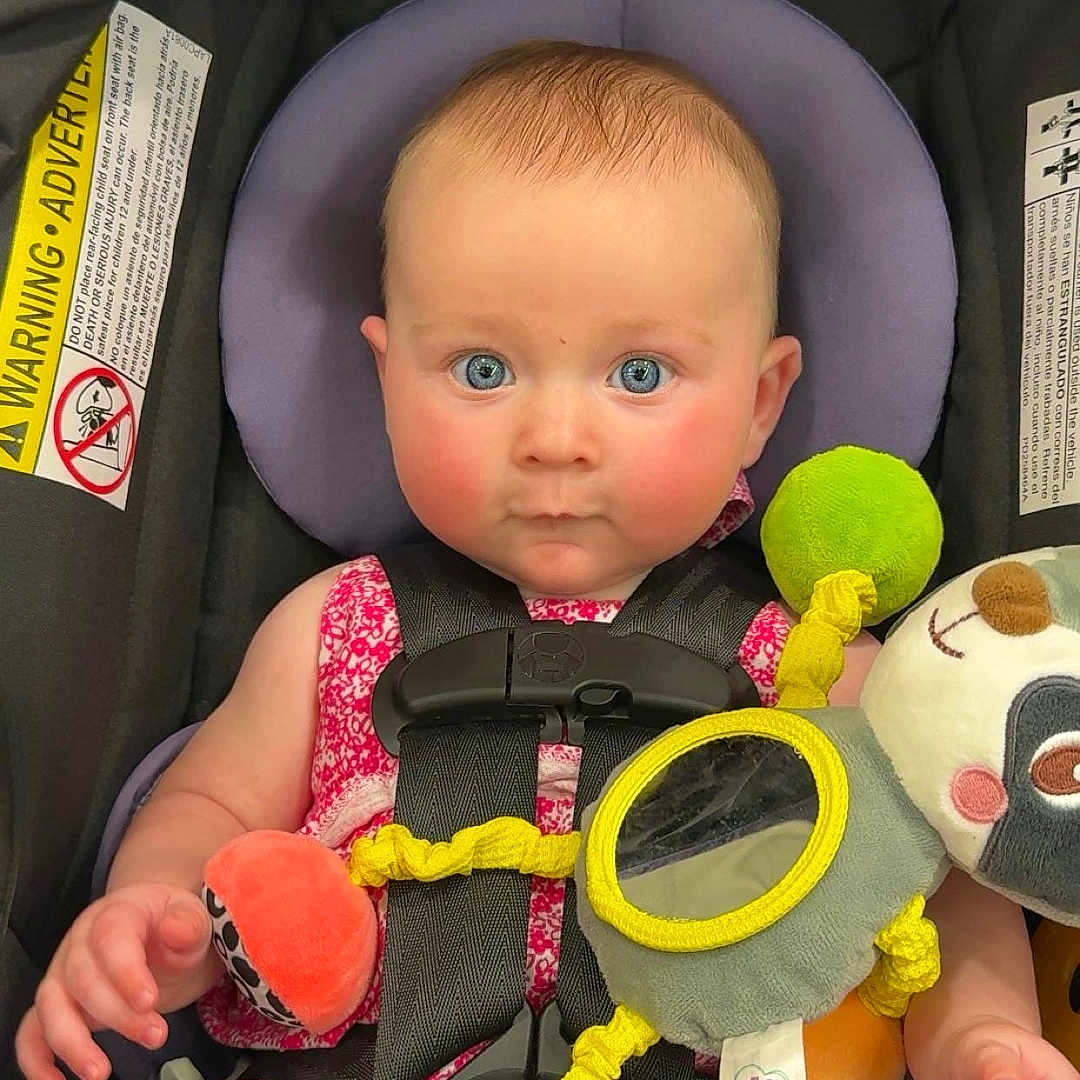 Emmerson joined the competition — help win amazing prizes! accessories, baby, ball, clothing, coat, costume, face, hat, head, homedecor, jacket, person, photography, plush, portrait, sport, stroller, tennis, tennisball, toy