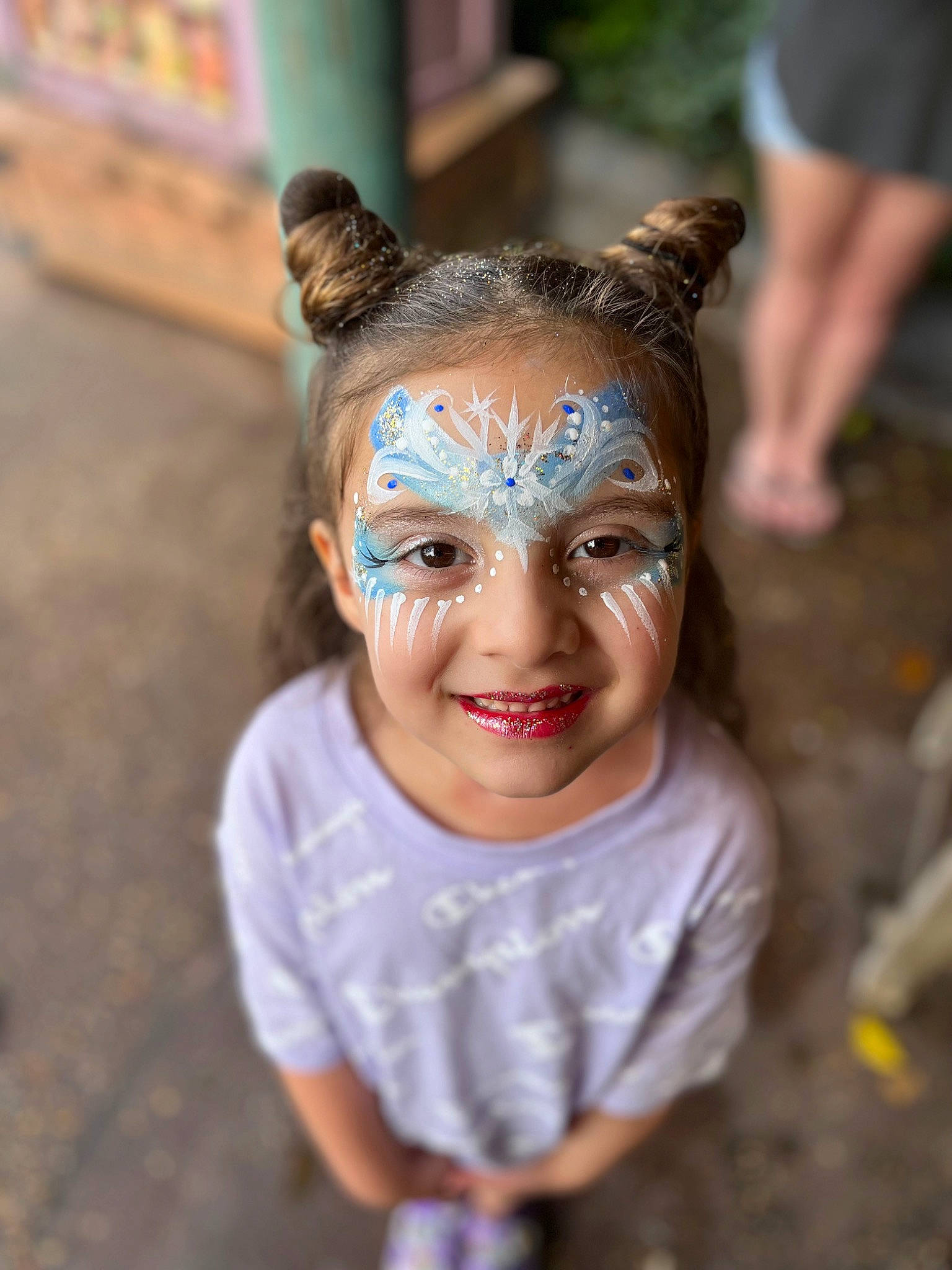 Nadia joined the competition — help win amazing prizes! child, costume, event, eyebrow, eyelash, face, fashion_accessory, forehead, fun, hair_accessory, happy, headgear, headpiece, iris, joy, laugh, mask, person, smile, t_shirt