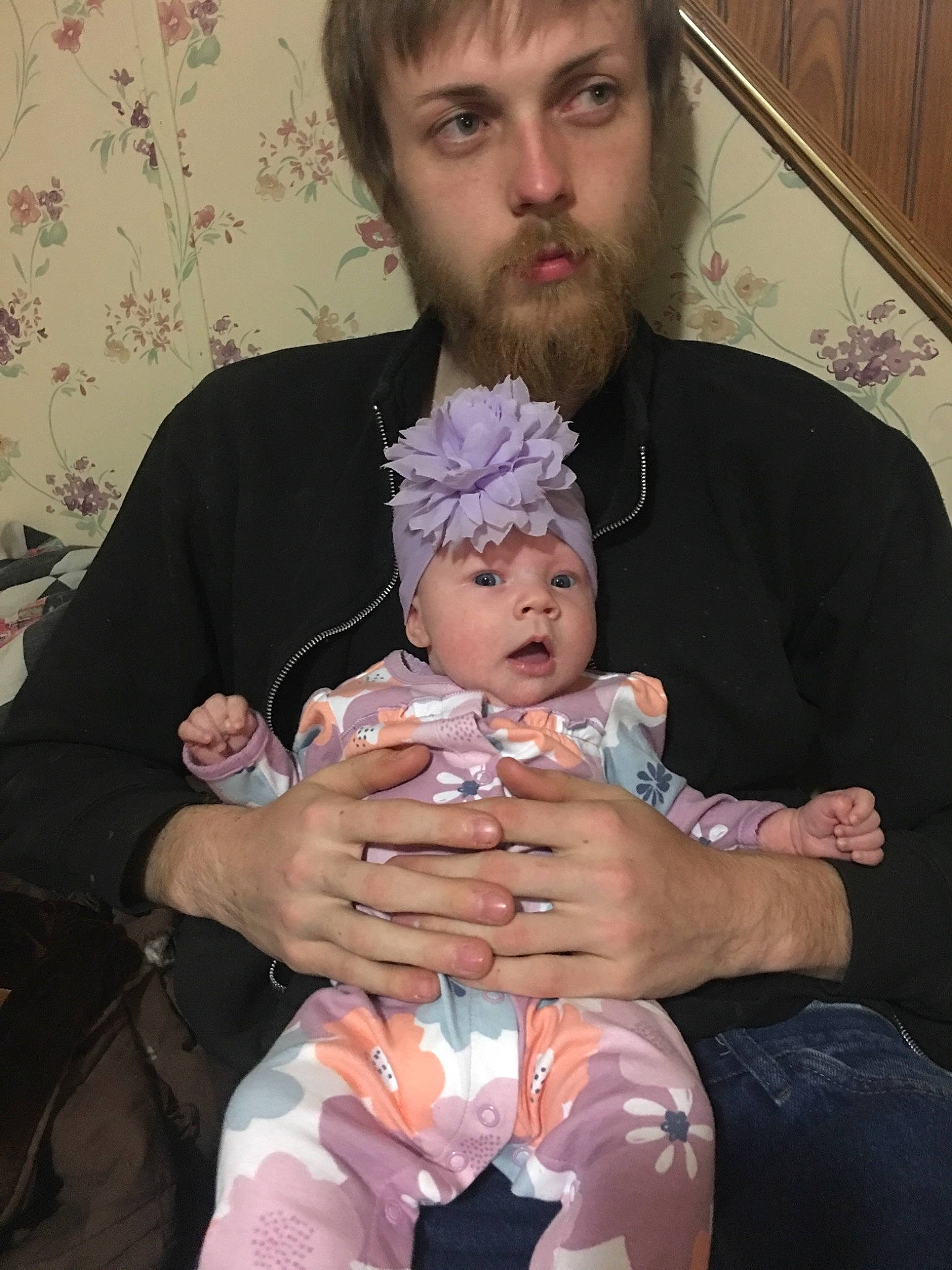 Violet is registered to the contest to win money with this photo: arm, baby, baby_toddler_clothing, beard, chair, cheek, chin, cool, costume, dress, event, eyebrow, forehead, fun, gesture, happy, headwear, lap, organ, person