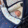 Luca is registered to the contest to win money with this photo: baby, sleeping, stroller, infant, patterned_fabric, colorful, cute, cozy, child, newborn, soft, comfort, rest, cute_baby, outdoor, footwear, sock, person, fabric, transport