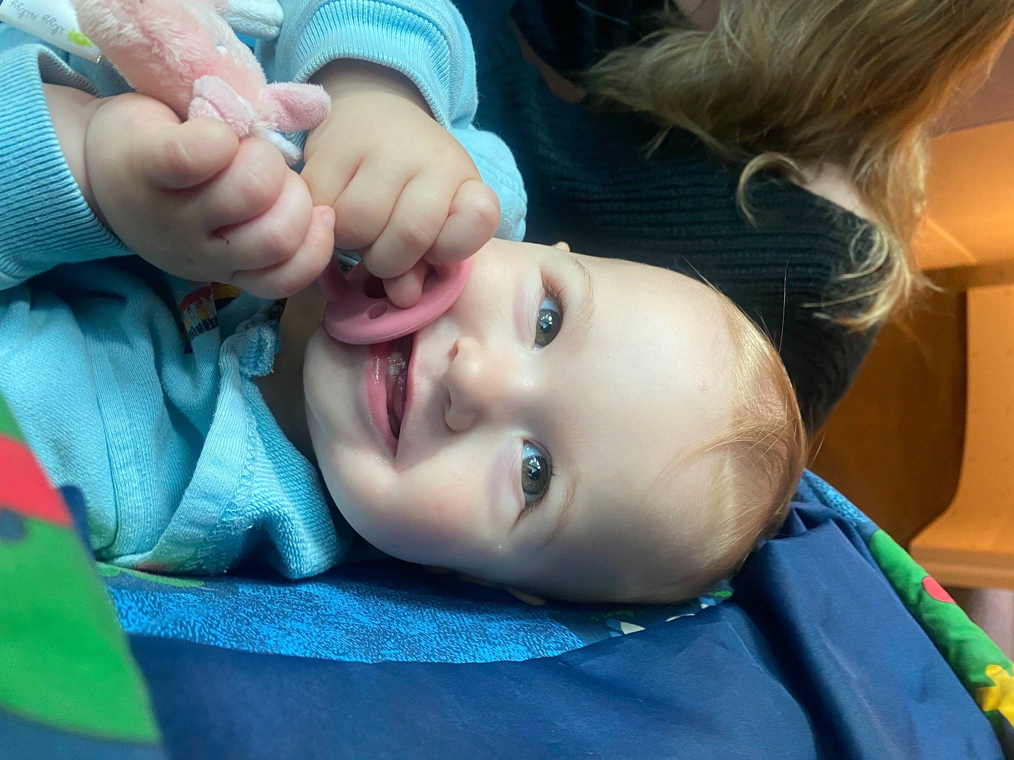 Faye joined the competition — help win amazing prizes! baby, blue, cheek, chin, eye, eyebrow, eyelash, gesture, hand, happy, human_body, iris, joint, lip, mouth, nail, nose, person, skin, thumb