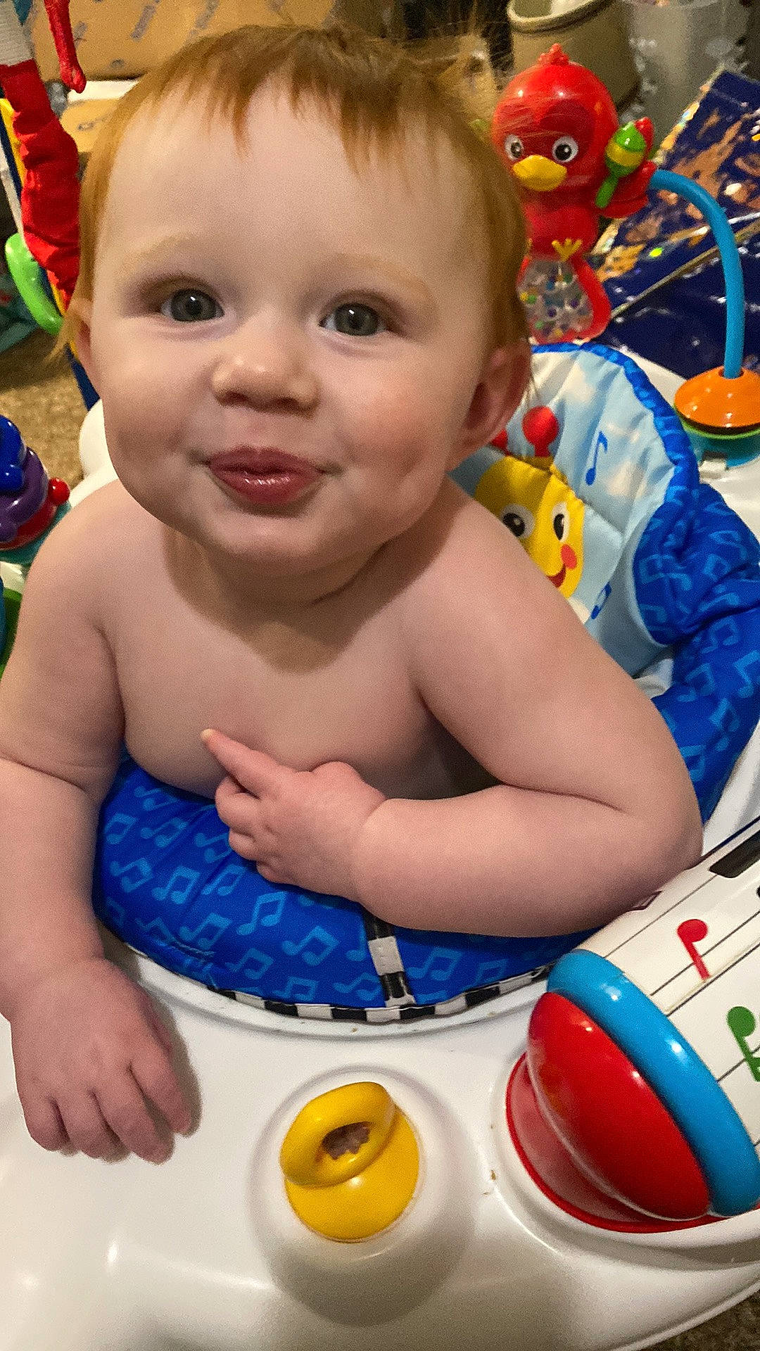 Aulora is registered to the contest to win money with this photo: baby, baby_bathing, baby_playing_with_toys, baby_toddler_clothing, blue, cheek, child, facial_expression, fun, happy, iris, joy, leisure, mouth, organ, person, product, skin, smile, snapshot