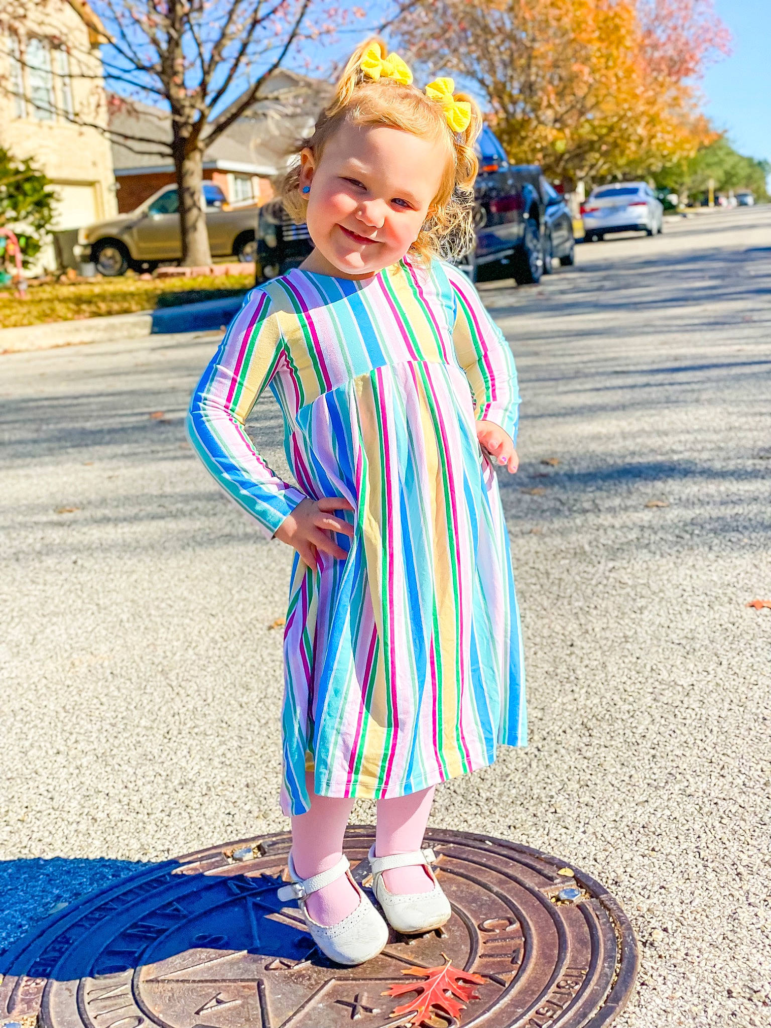 Emmalynn is registered to the contest to win money with this photo: asphalt, blue, car, electric_blue, fun, happy, joy, leisure, pattern, person, photograph, plant, public_space, sky, smile, snapshot, street_fashion, summer, toddler, toy