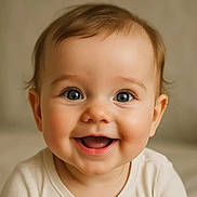 Noah a rejoint le concours — aidez-le/la à gagner de superbes lots ! baby, smiling, face, child, portrait, cute, happy, infant, closeup, eyes, skin, mouth, expression, head, person, young, babyclothes, indoors, warm, softlighting