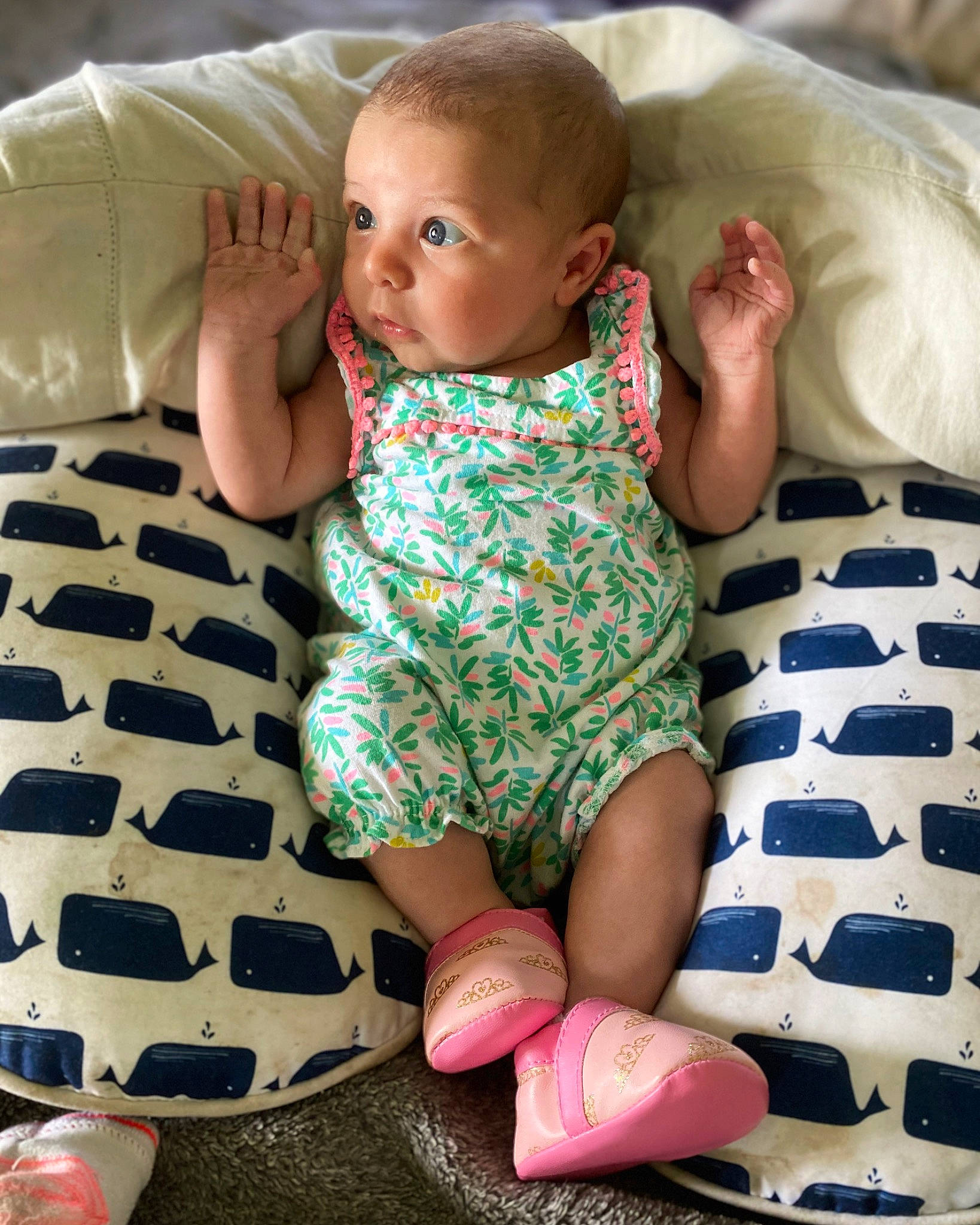 Josephine Mahala is registered to the contest to win money with this photo: baby, baby_toddler_clothing, barefoot, child, finger, foot, hand, leg, nail, pattern, person, play, sitting, skin, thumb, toddler