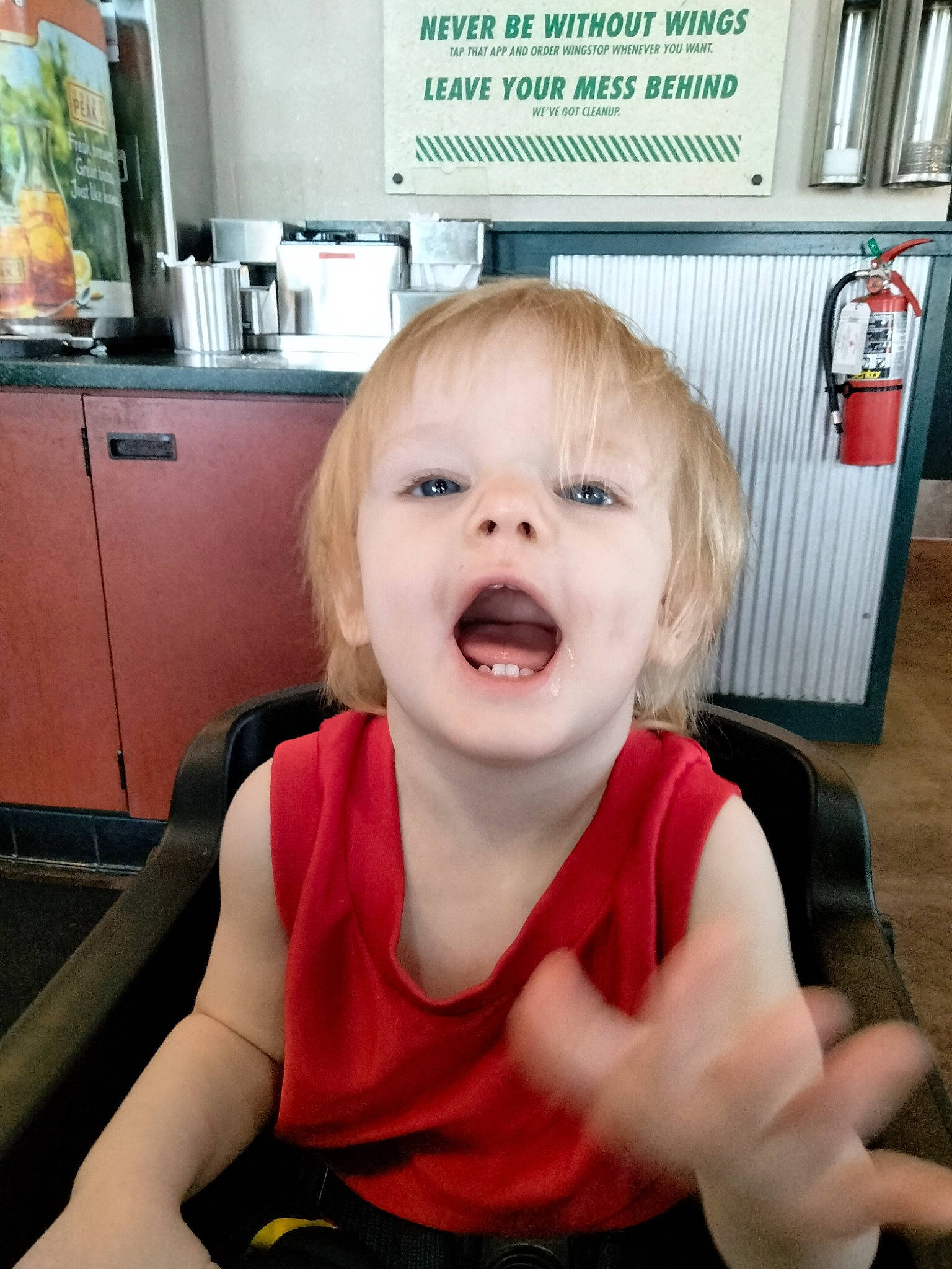 Christopher joined the competition — help win amazing prizes! baby, baby_toddler_clothing, chair, cheek, eyelash, gas, gesture, hairstyle, happy, home_appliance, jaw, kitchen_appliance, lip, mouth, nose, person, sleeve, t_shirt, thumb, toddler