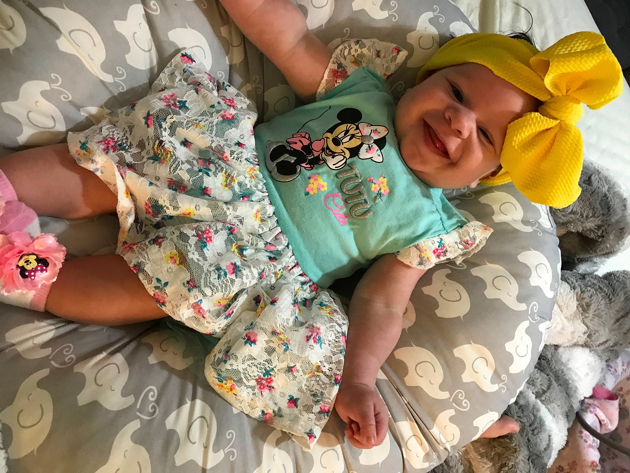 Ava is registered to the contest to win money with this photo: baby, bedtime, birth, child, fun, happy, headwear, human, joy, leg, nap, person, play, sleep, smile, textile, toddler