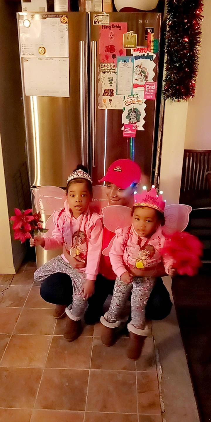 Catalina joined the competition — help win amazing prizes! baby, baby_toddler_clothing, child, costume, curtain, event, floor, flooring, fun, happy, hat, headwear, houseplant, lighting_accessory, magenta, peach, person, pink, plant, room