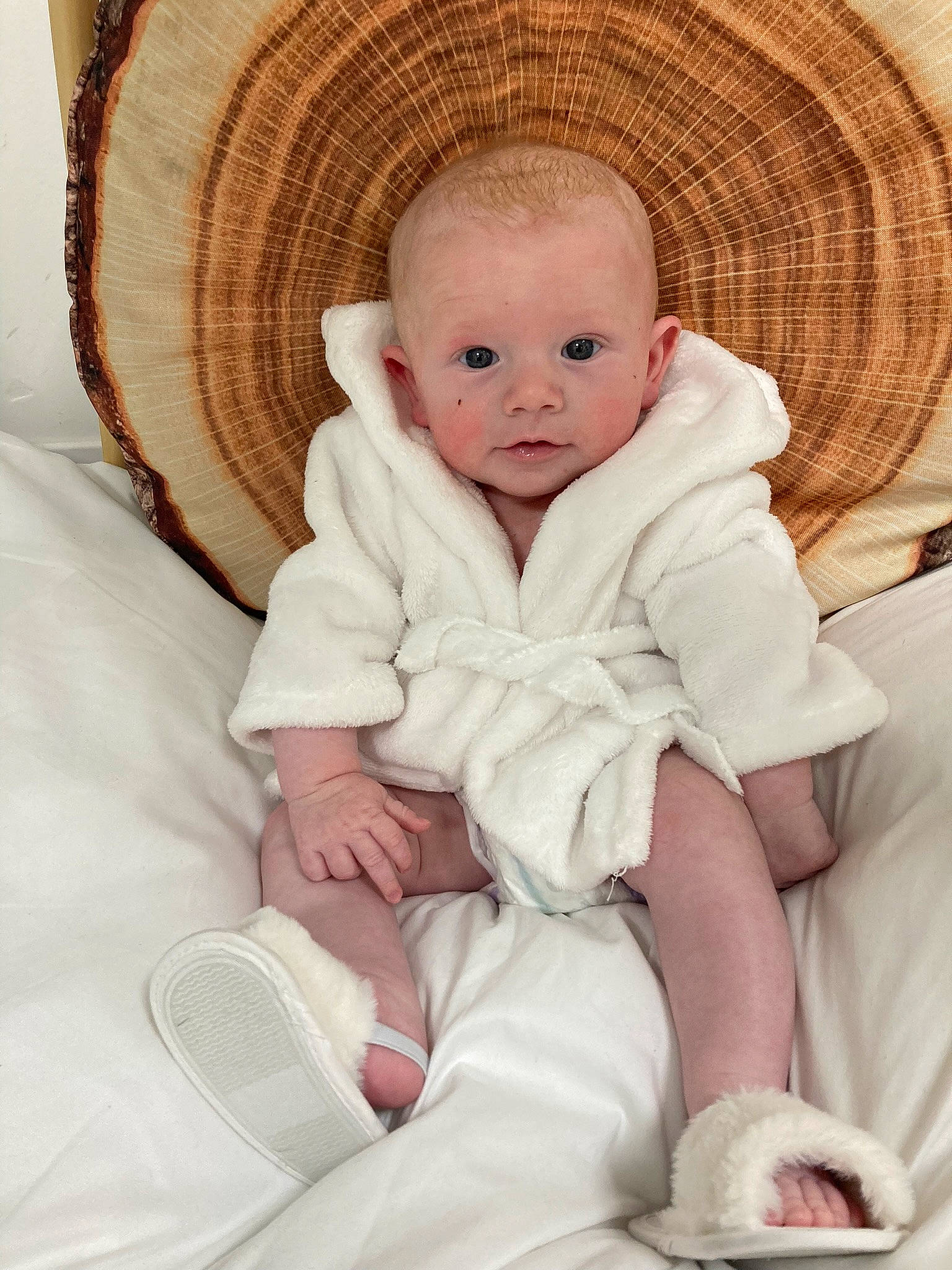 Harry joined the competition — help win amazing prizes! baby, baby_products, baby_safety, baby_sleeping, baby_toddler_clothing, chair, cheek, child, comfort, eye, infant_bed, iris, linens, pattern, person, room, sitting, skin, sleeve, textile