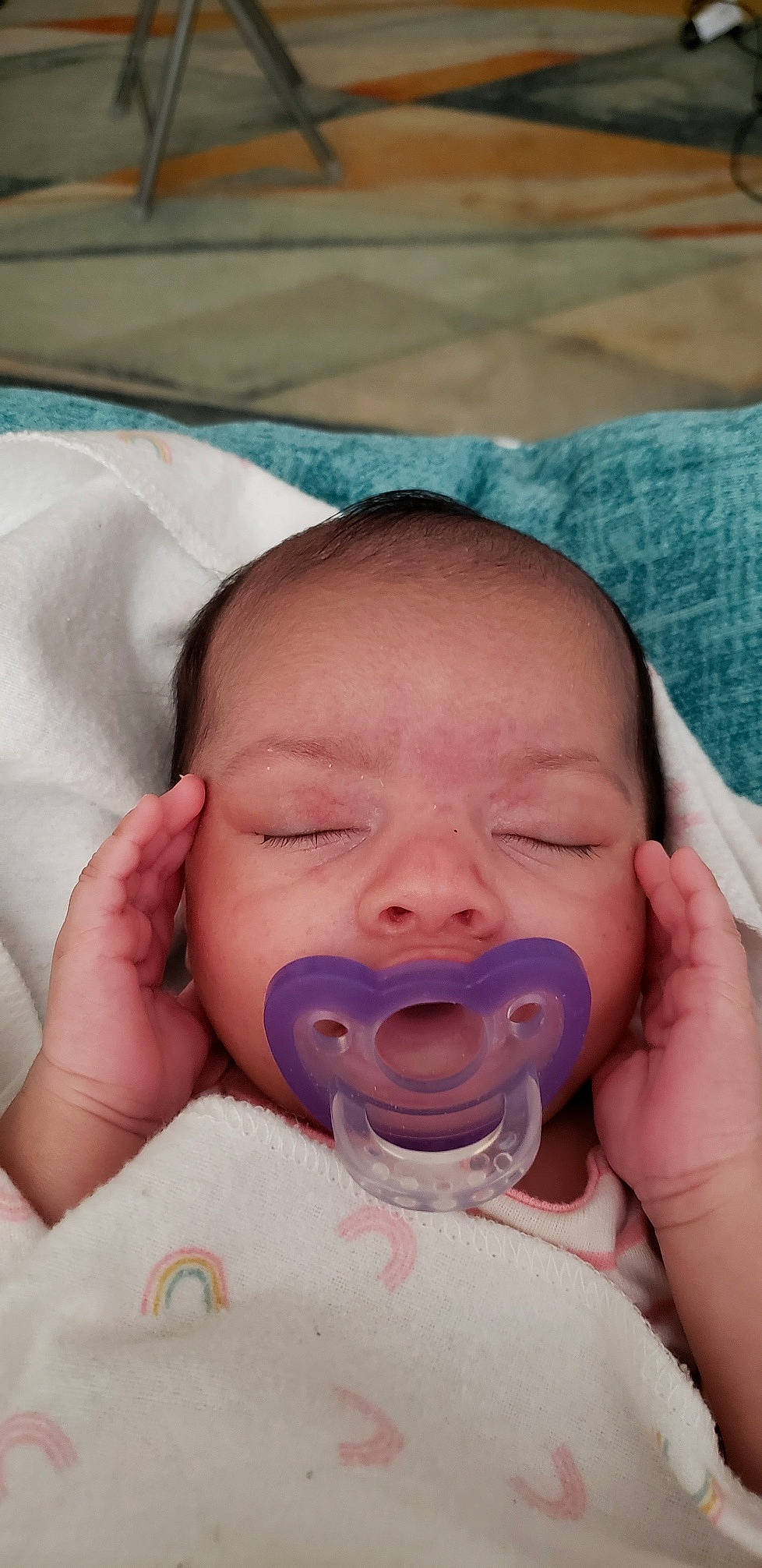 Amaiya is registered to the contest to win money with this photo: baby, cheek, chin, comfort, ear, eye, eyebrow, eyelash, face, finger, hand, head, jaw, lip, mouth, neck, nose, person, skin, smile