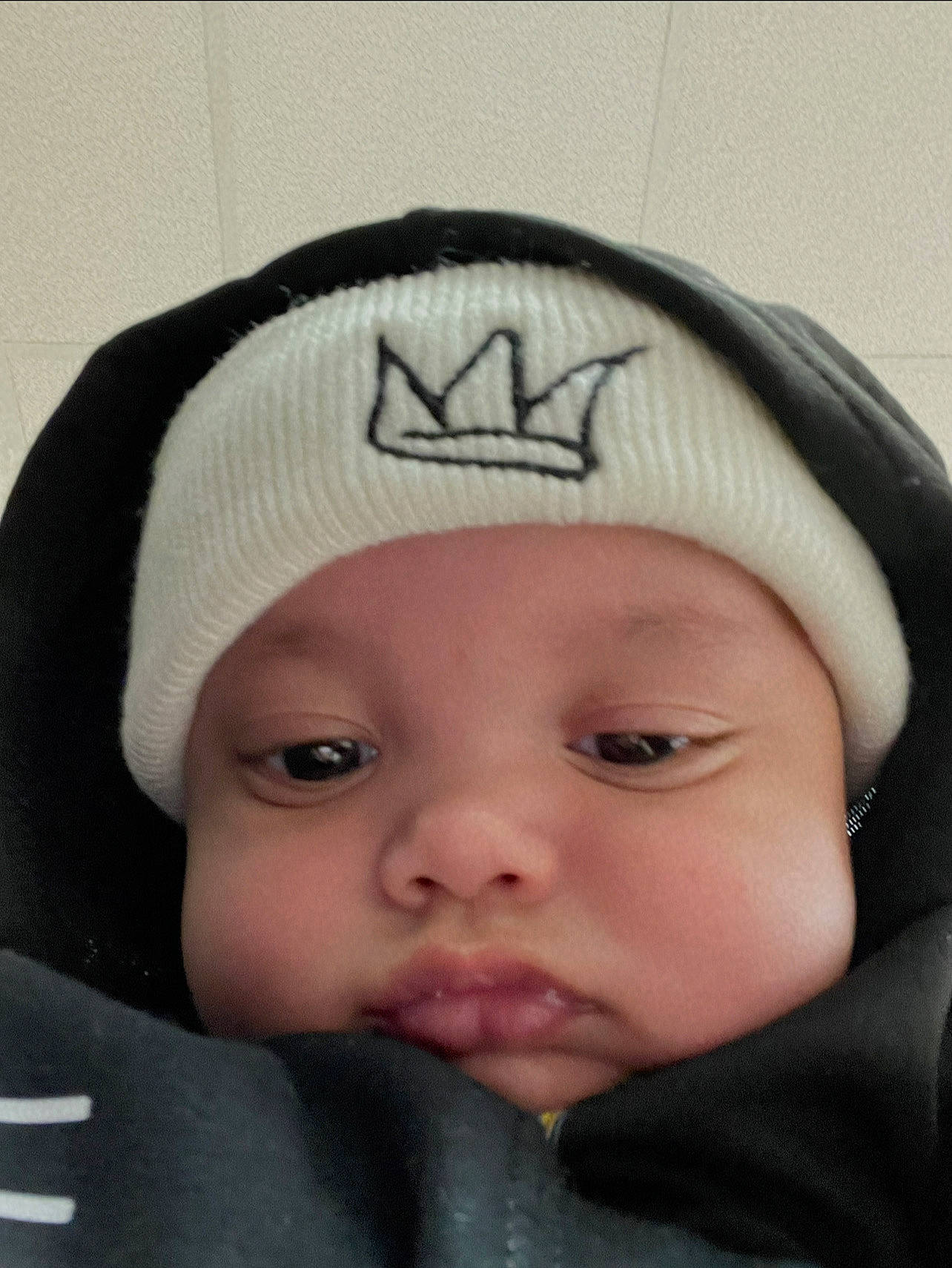 Thiago joined the competition — help win amazing prizes! baby, beanie, bonnet, cap, cheek, child, comfort, eye, eyebrow, eyelash, fashion_accessory, happy, headgear, headwear, knit_cap, lip, person, skin, toddler, winter