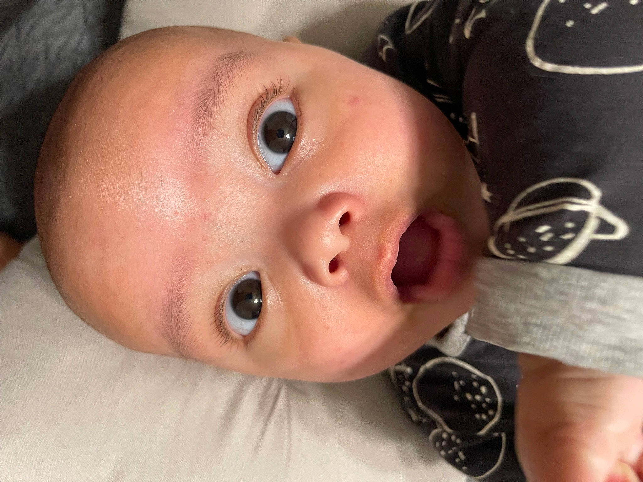 Thiago joined the competition — help win amazing prizes! baby, baby_toddler_clothing, cheek, child, chin, close_up, eyebrow, eyelash, facial_expression, finger, hand, happy, iris, lip, mammal, mouth, neck, nose, person, skin