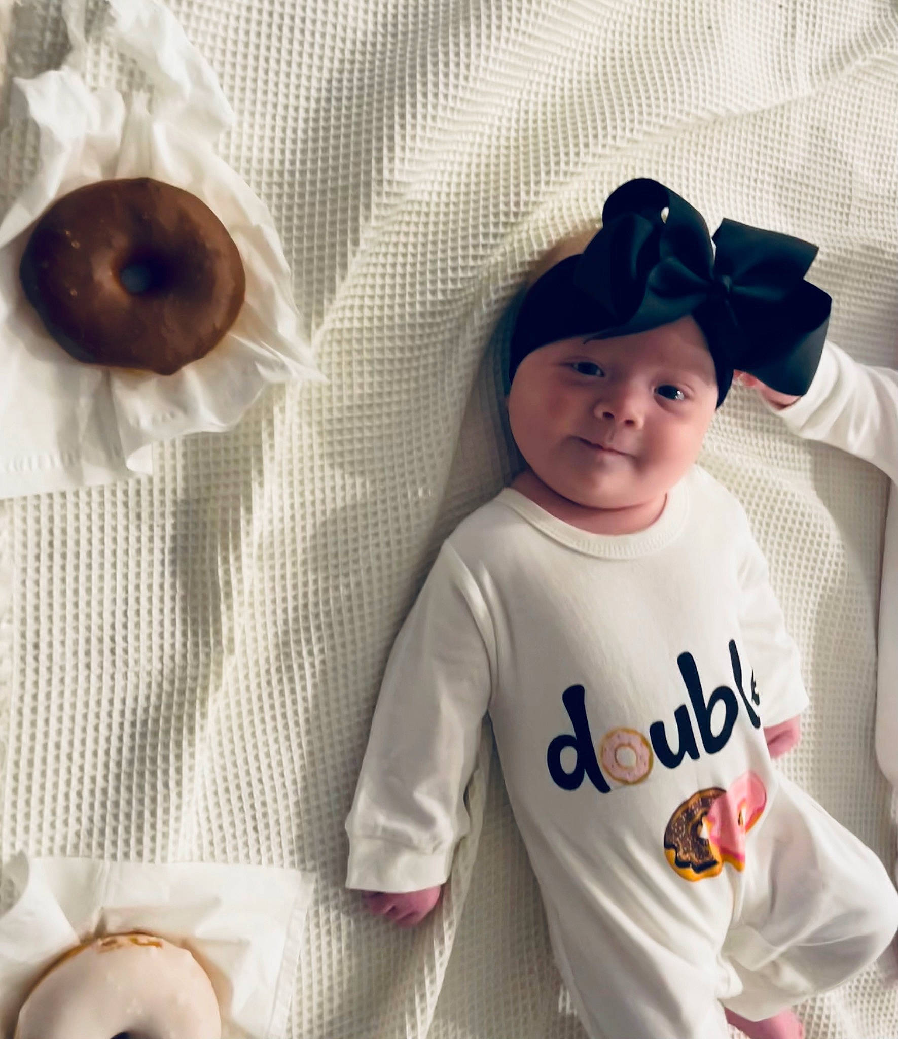 Chloe joined the competition — help win amazing prizes! baby, baby_products, baby_sleeping, baby_toddler_clothing, cap, child, comfort, fashion_accessory, finger_food, food, happy, headwear, ingredient, linens, pattern, person, recipe, sleeve, t_shirt, tableware