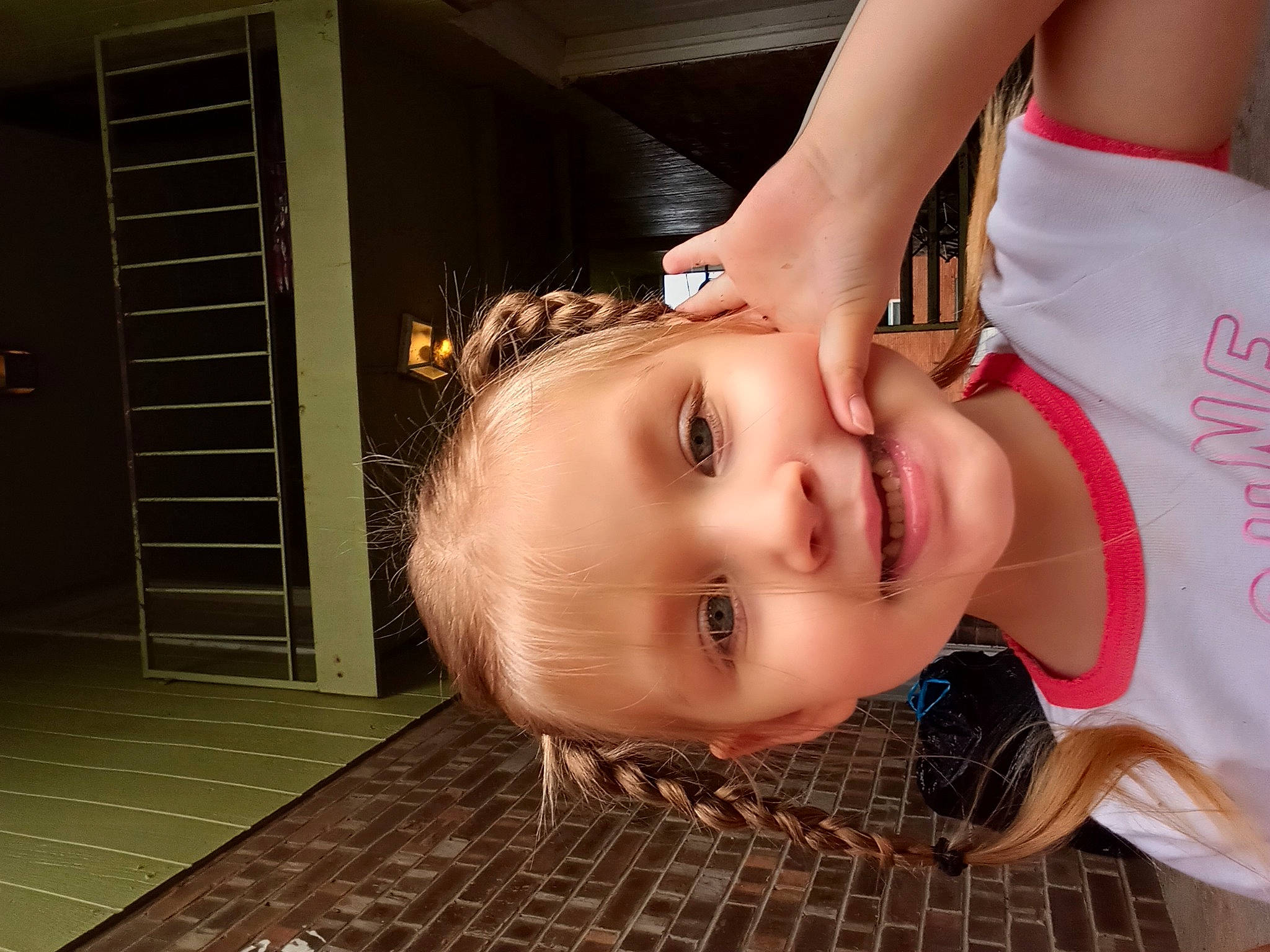 Kainsleigh is registered to the contest to win money with this photo: cheek, chest, chin, eyebrow, eyelash, flash_photography, flooring, fun, grass, happy, human_body, joy, leisure, lip, mouth, neck, nose, person, skin, smile