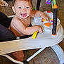 Lucas joined the competition — help win amazing prizes! baby, walker, toy, smile, happy, indoor, child, feet, carpet, face, person, play, colorful, furniture, floor, hand, arm, skin, expression, young