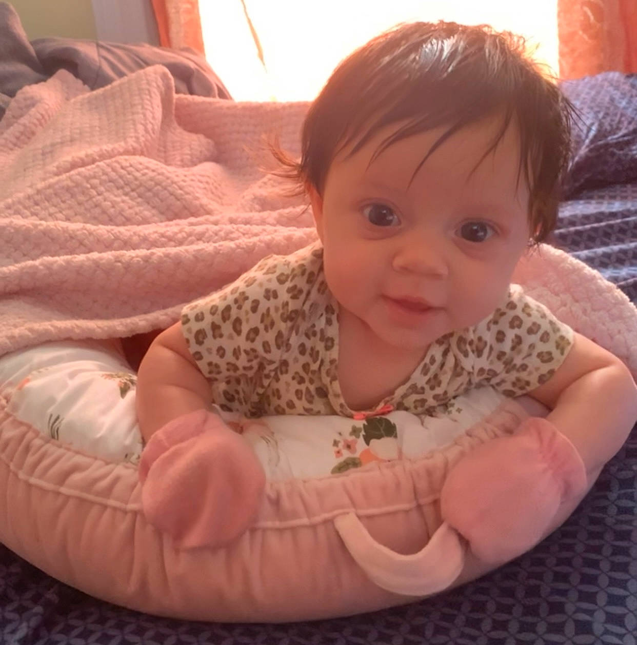 Fallon joined the competition — help win amazing prizes! arm, baby, baby_toddler_clothing, cheek, chin, comfort, eye, eyebrow, finger, happy, head, iris, lip, mouth, nose, person, skin, sleeve, textile, thumb