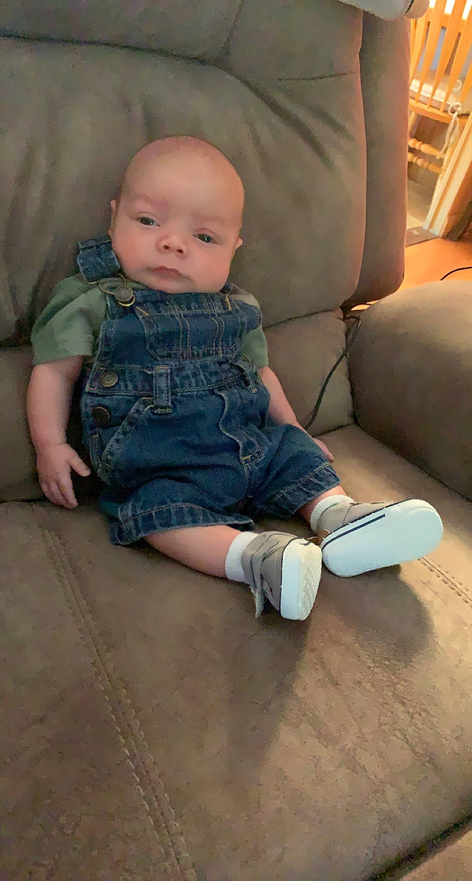 Bentlee is registered to the contest to win money with this photo: baby, baby_toddler_clothing, cheek, child, comfort, eye, face, finger, flooring, foot, hairstyle, human_leg, knee, leg, person, sitting, skin, sleeve, thigh, toddler
