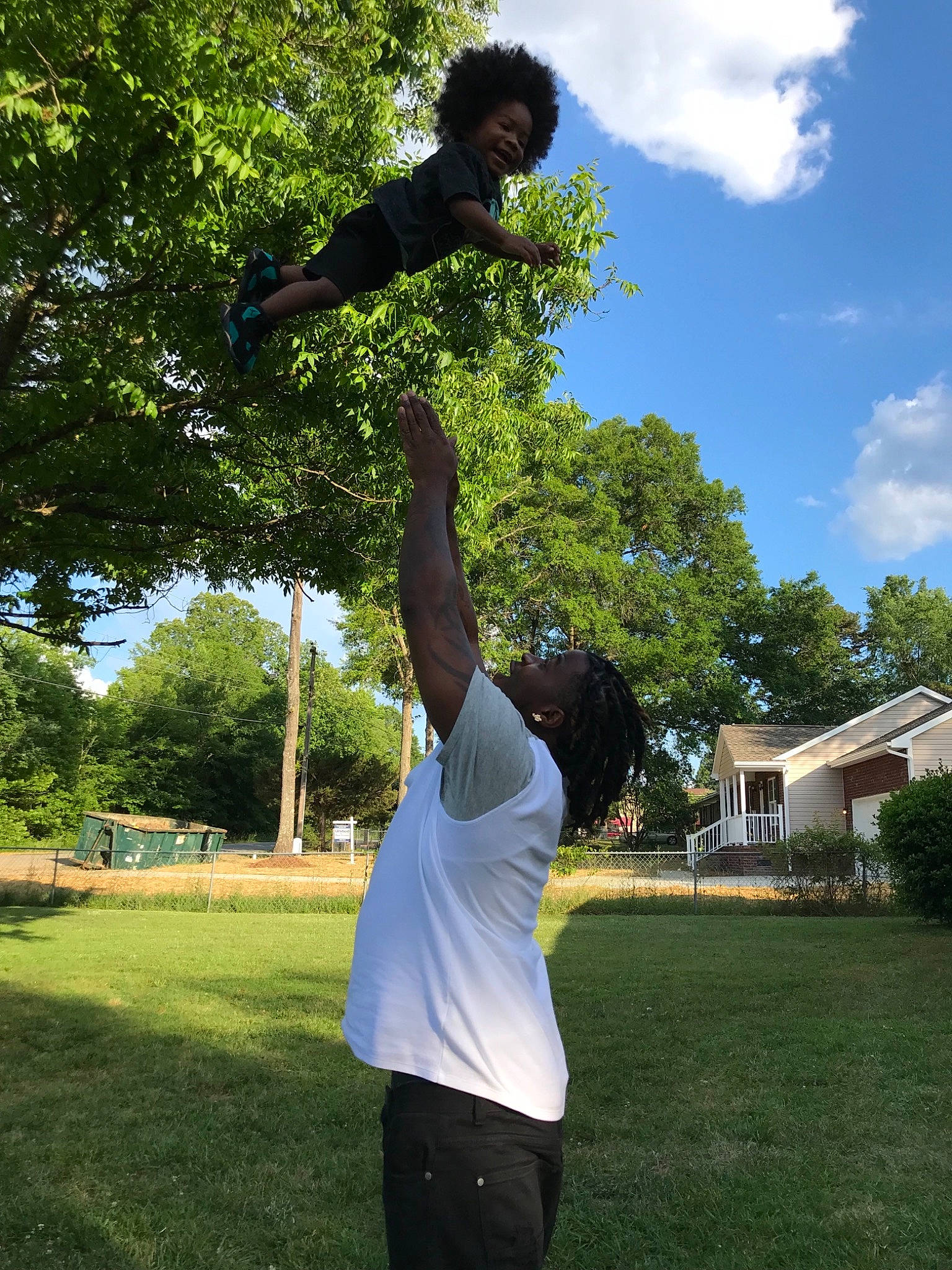 Tyjah joined the competition — help win amazing prizes! balance, grass, leisure, person, recreation, sky, tree