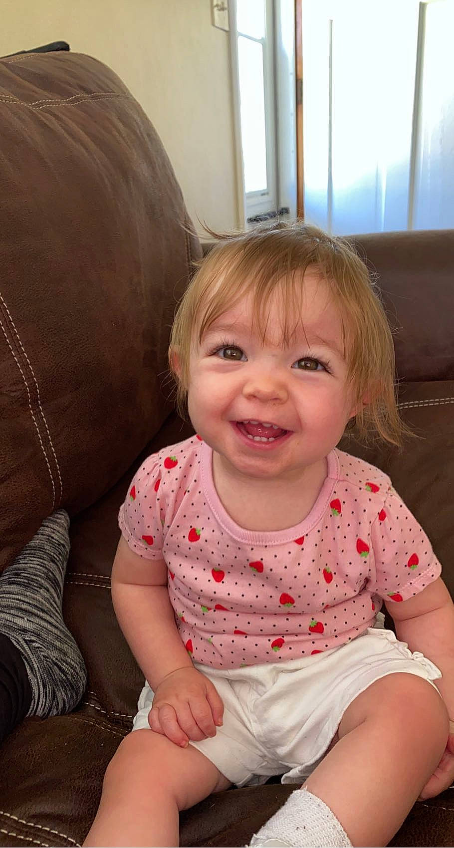 Aleah joined the competition — help win amazing prizes! arm, baby_toddler_clothing, cheek, chin, dress, eye, face, hair, hairstyle, head, horse, human_body, iris, joy, lip, mouth, nose, organ, person, skin