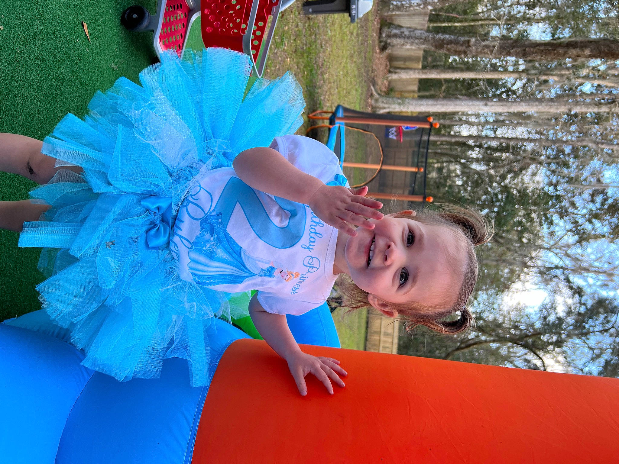 Rylee is registered to the contest to win money with this photo: ballet_tutu, child, dance, electric_blue, entertainment, event, fun, grass, happy, joy, leisure, performing_arts, person, plant, public_event, recreation, sky, smile, t_shirt, toddler