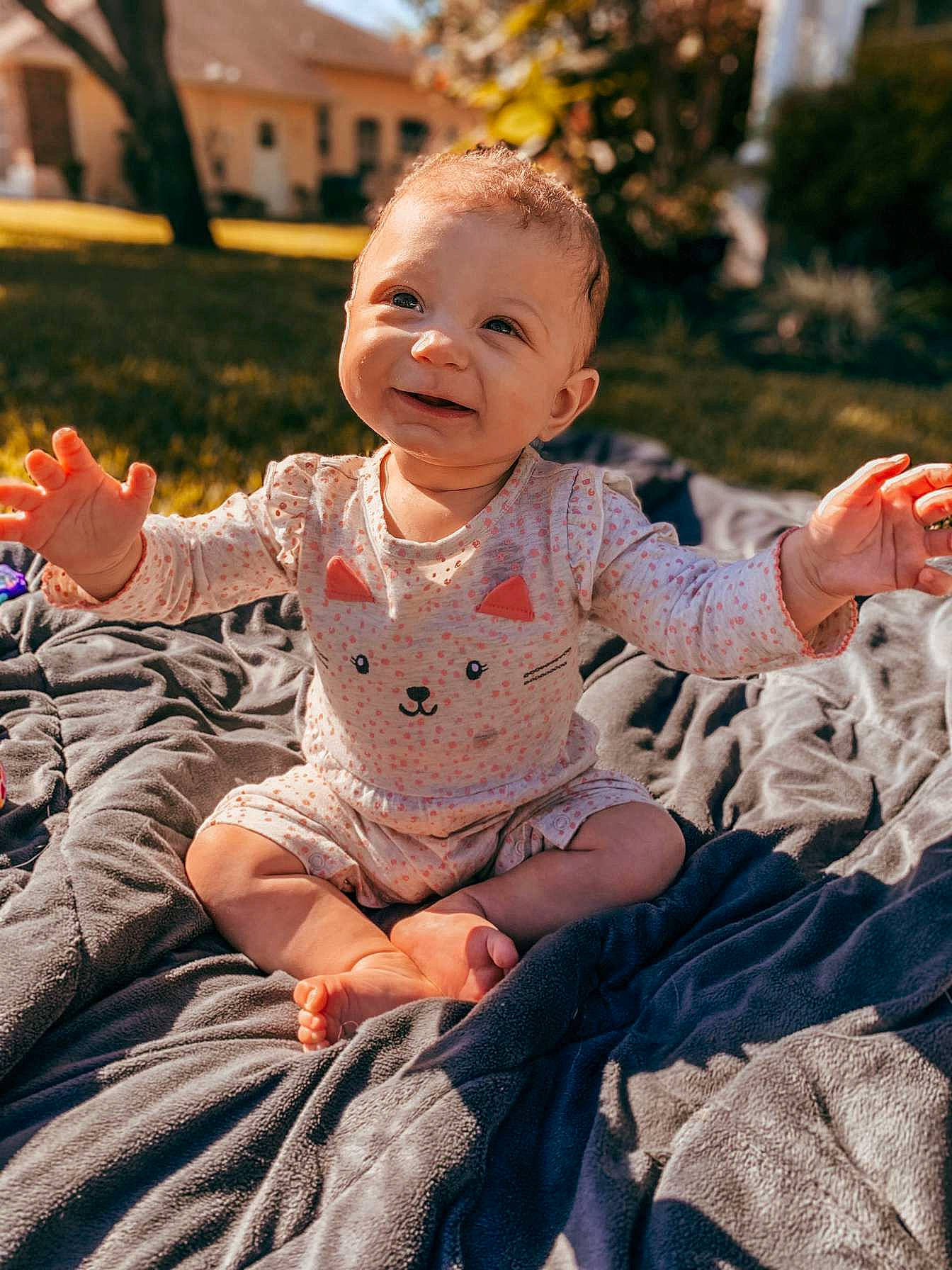 Marli joined the competition — help win amazing prizes! baby, cheek, child, eye, face, family, grass, hand, happy, head, joy, leaf, people, person, photography, plant, sitting, smile, toddler, tree