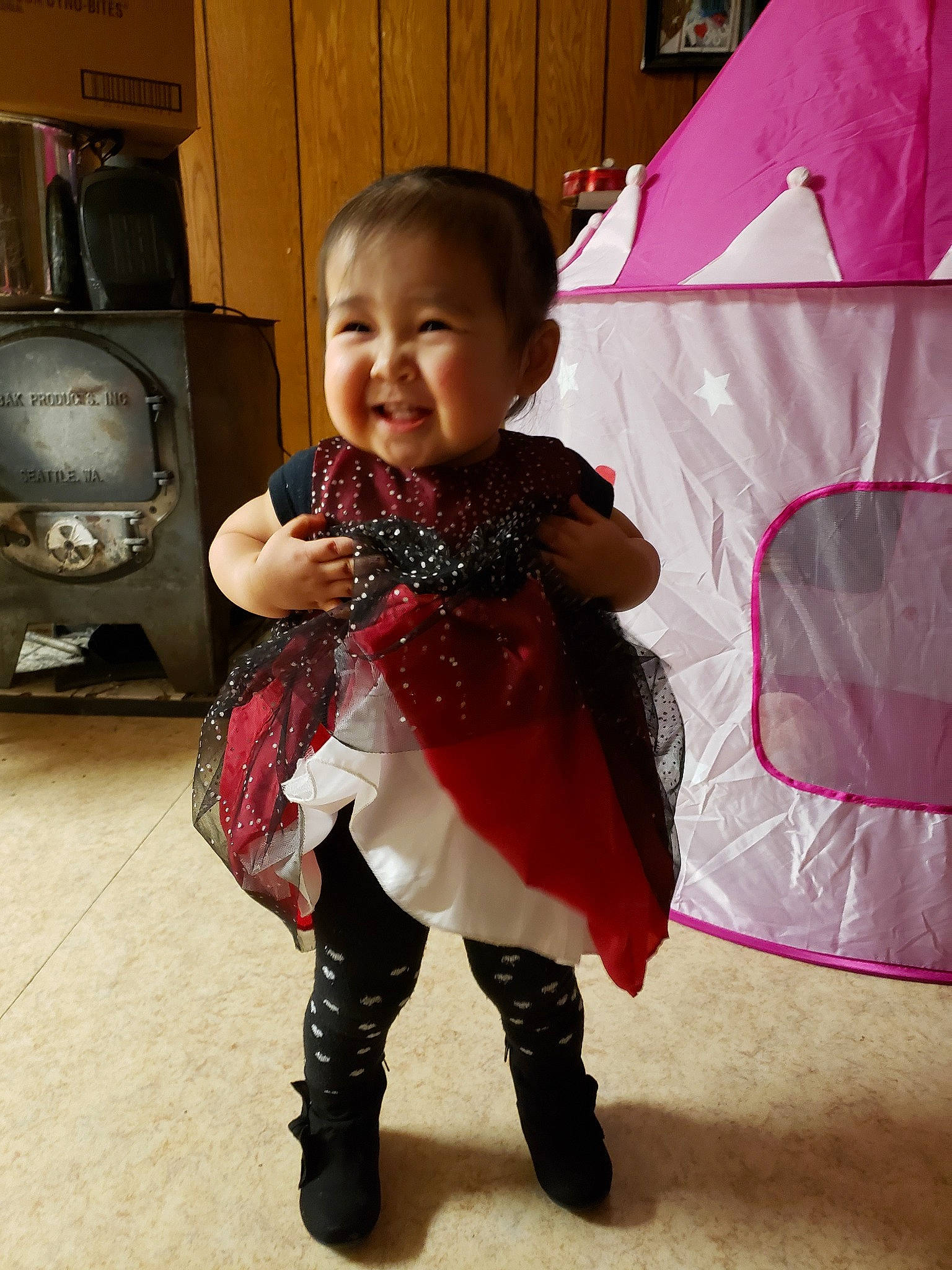 Helena joined the competition — help win amazing prizes! baby, baby_toddler_clothing, child, event, flooring, fun, gas, happy, home_appliance, joy, kitchen_appliance, magenta, pattern, person, pink, sitting, skin, sleeve, smile, sock