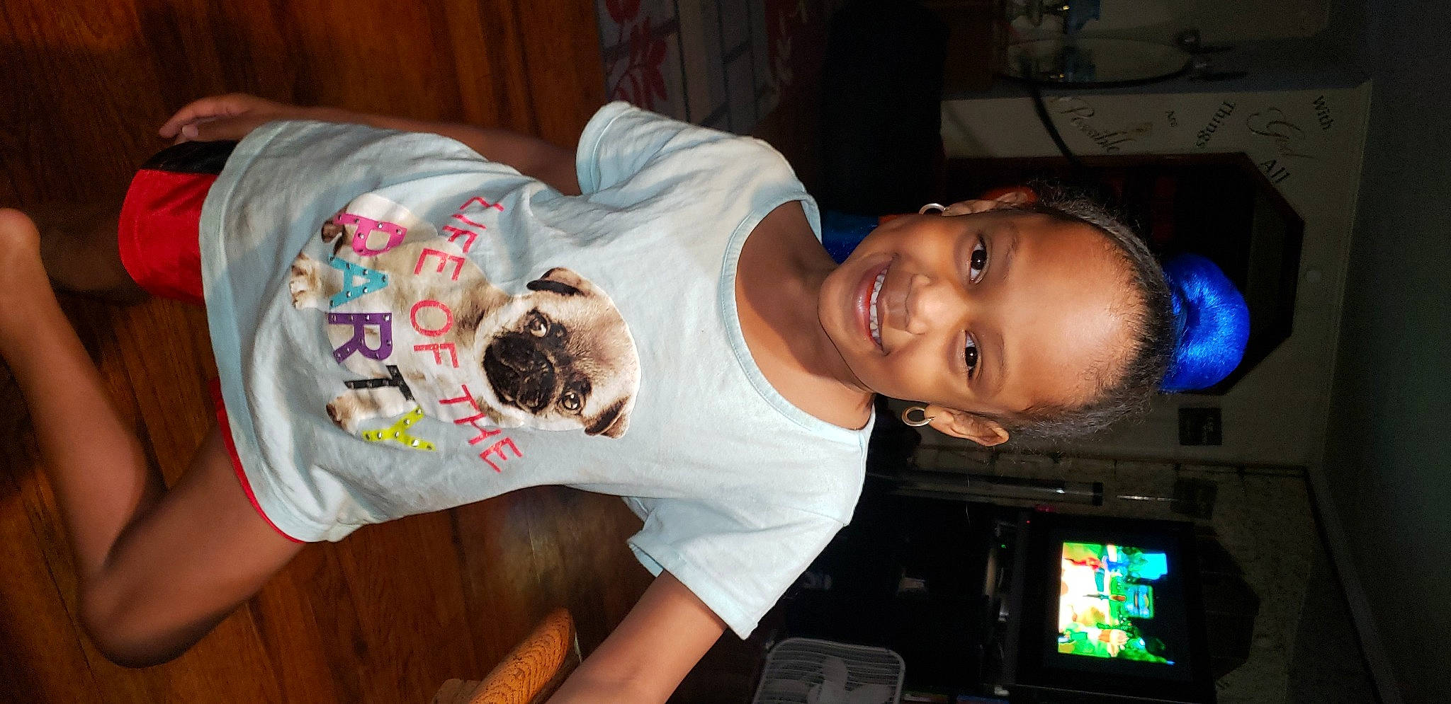 Nevaeh Deloach is registered to the contest to win money with this photo: ear, fun, joy, mouth, person