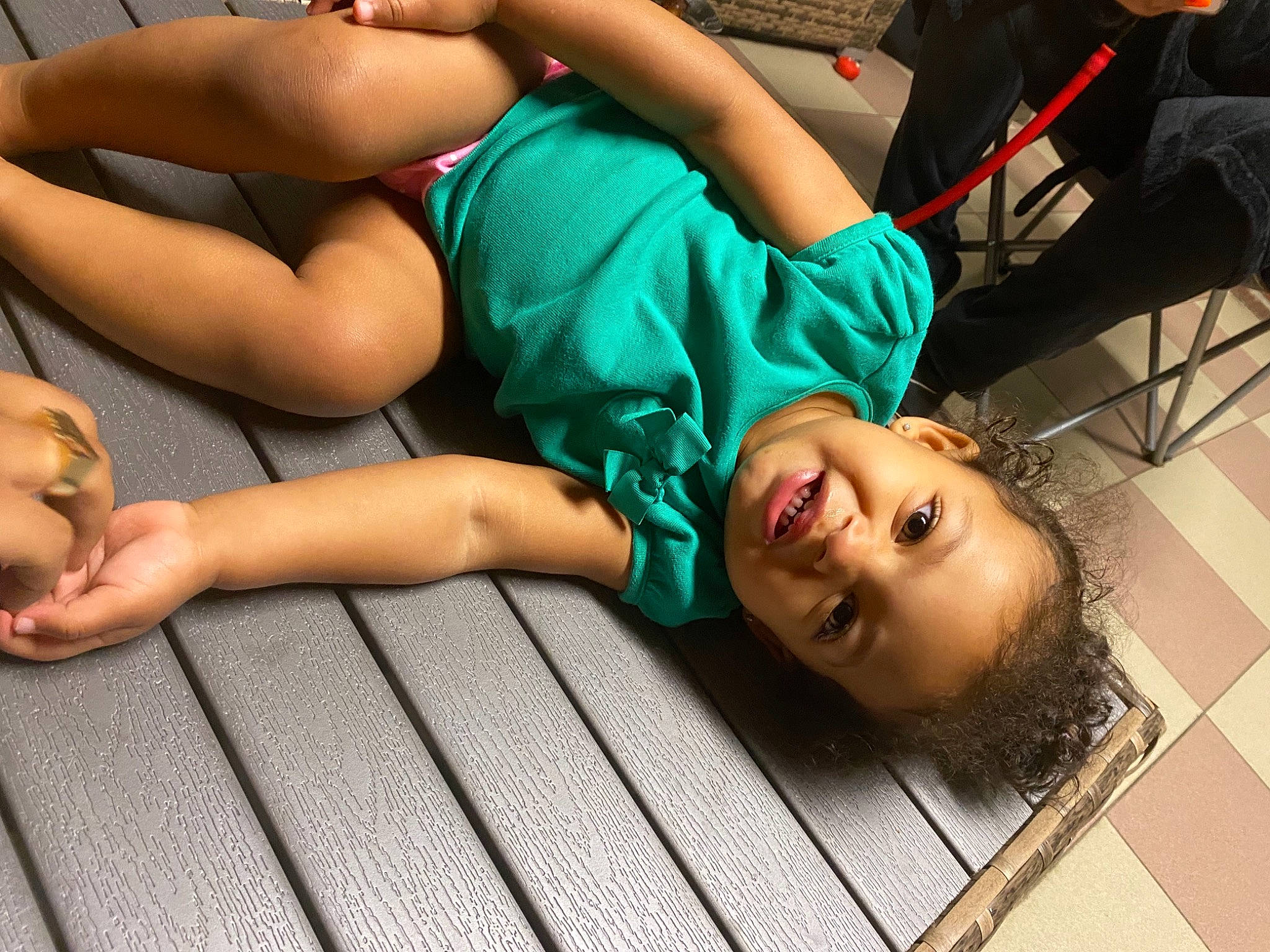 Jaelani joined the competition — help win amazing prizes! barefoot, comfort, elbow, flooring, fun, gesture, grass, hair, happy, human_leg, joint, knee, leg, leisure, muscle, person, shorts, smile, thigh, trunk