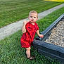 Lamichael joined the competition — help win amazing prizes! casual, child, curious, daylight, expression, footwear, grass, greenery, holding, nature, outdoor, person, playground, red_clothing, sandbox, sidewalk, standing, summer, toddler, young