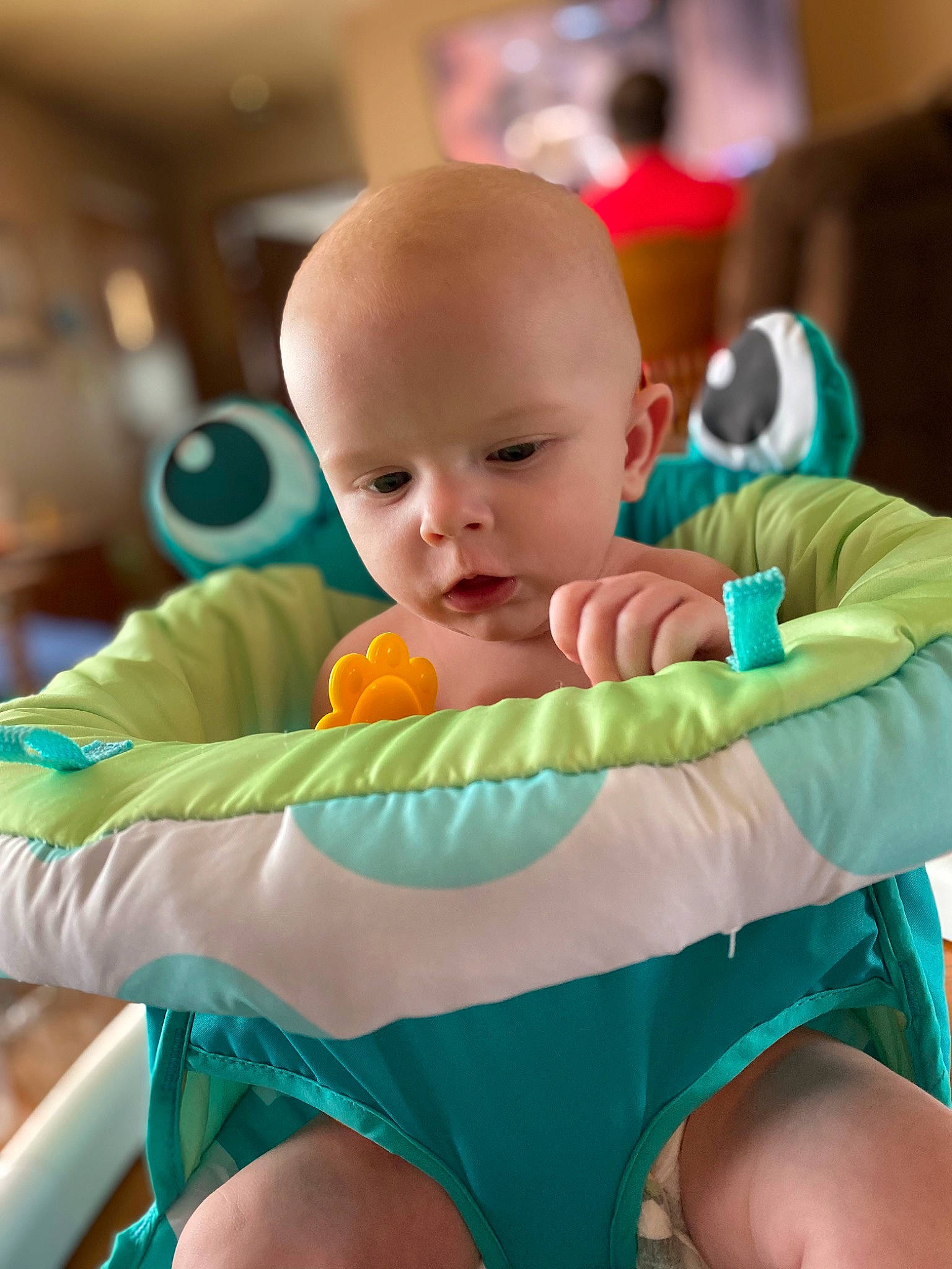 Jaxsyn joined the competition — help win amazing prizes! baby, baby_products, baby_toddler_clothing, chair, chest, child, comfort, event, fun, grass, green, happy, leisure, linens, person, product, room, sitting, toddler, vacation
