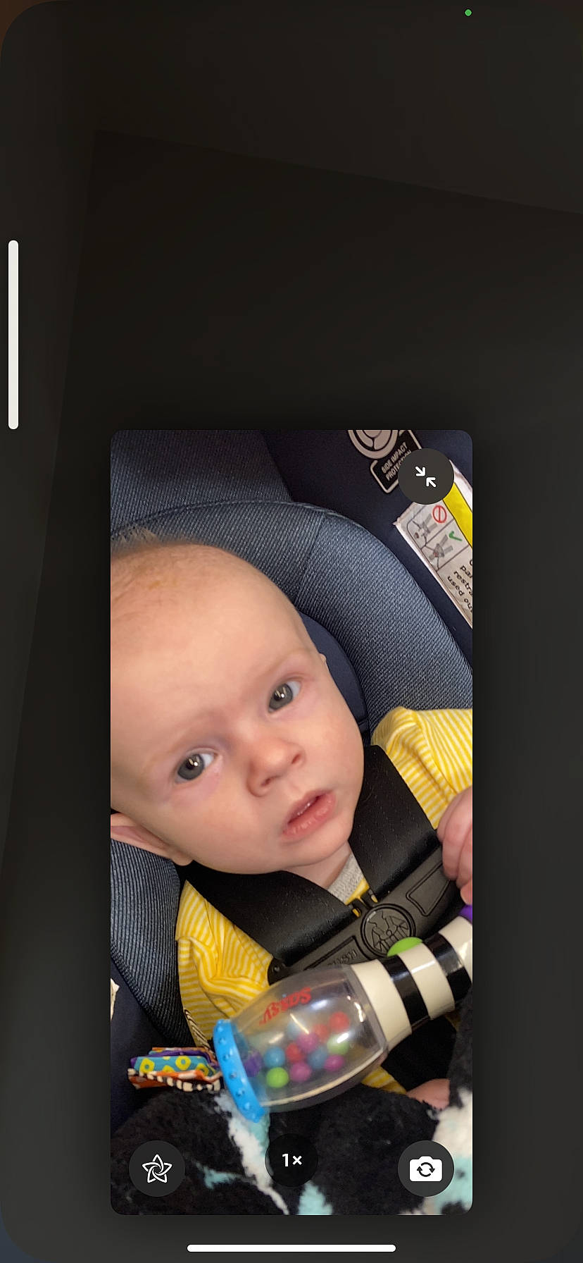 Jaxsyn joined the competition — help win amazing prizes! audio_equipment, auto_part, baby, baby_carriage, baby_in_car_seat, baby_products, car_seat, car_seat_cover, cheek, comfort, electronic_device, eyebrow, flash_photography, iris, mouth, nose, person, personal_protective_equipment, smile, toddler