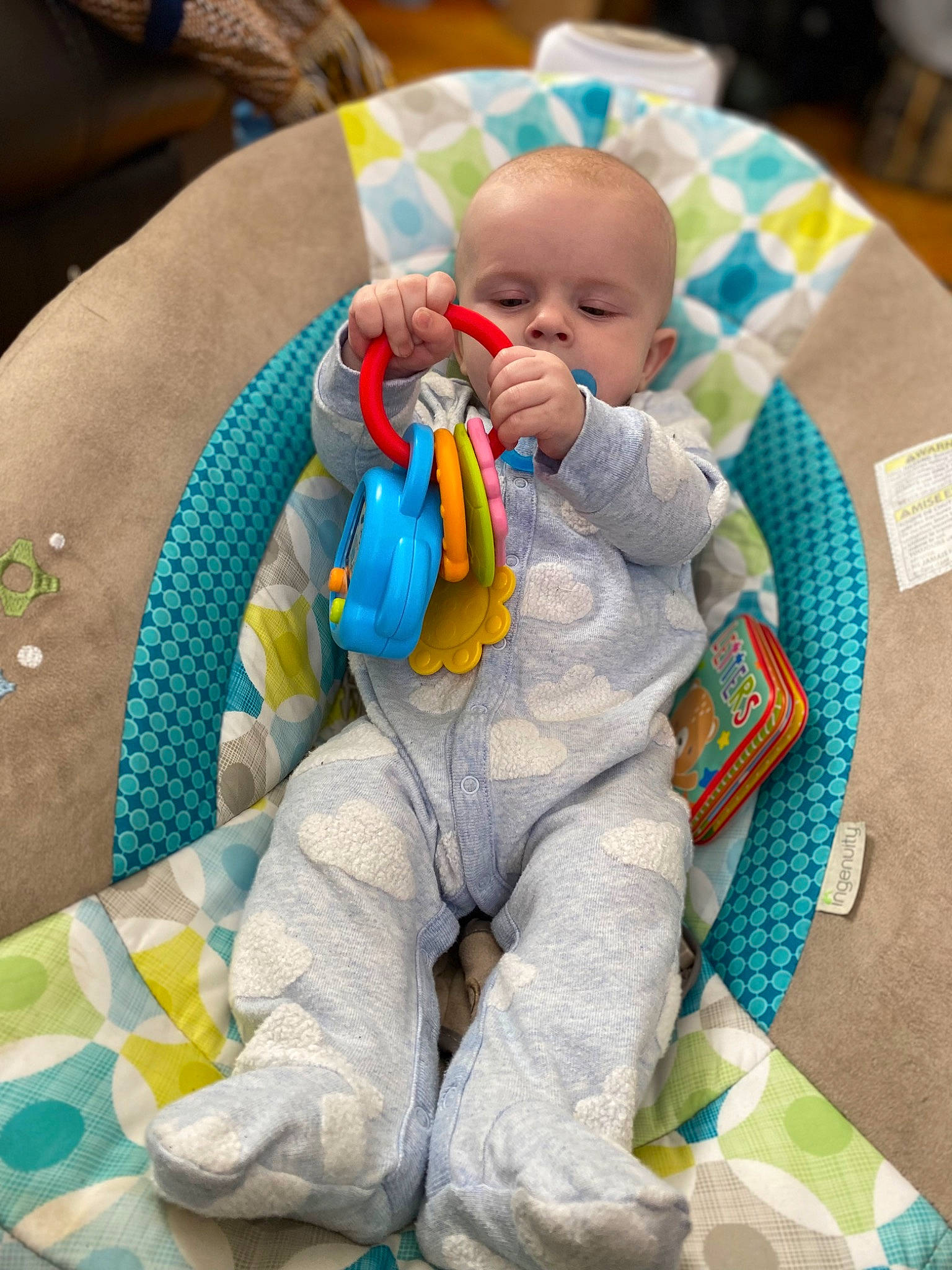 Jaxsyn joined the competition — help win amazing prizes! baby, baby_products, baby_sleeping, baby_toddler_clothing, baby_toys, bedtime, chair, child, comfort, linens, person, plastic, play, room, sitting, stuffed_toy, toddler, toy