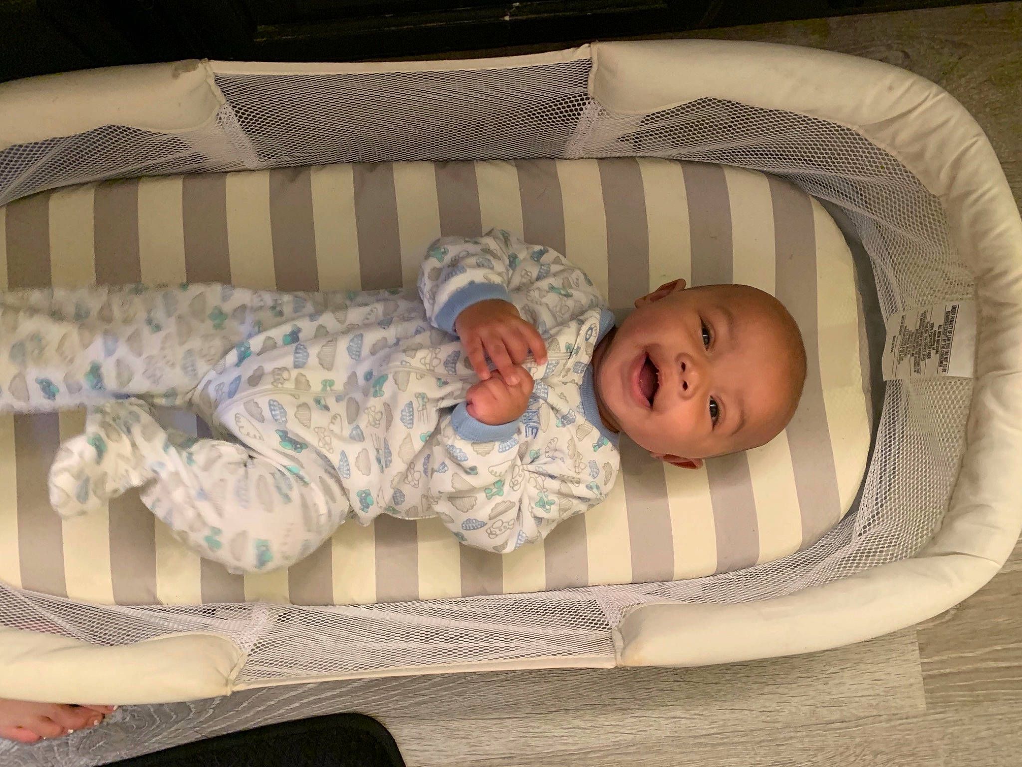 Jalen joined the competition — help win amazing prizes! baby, baby_products, baby_safety, baby_sleeping, baby_toddler_clothing, bed, bedding, bedtime, child, comfort, head, infant_bed, linens, nap, pattern, person, product, room, sleeve, toddler